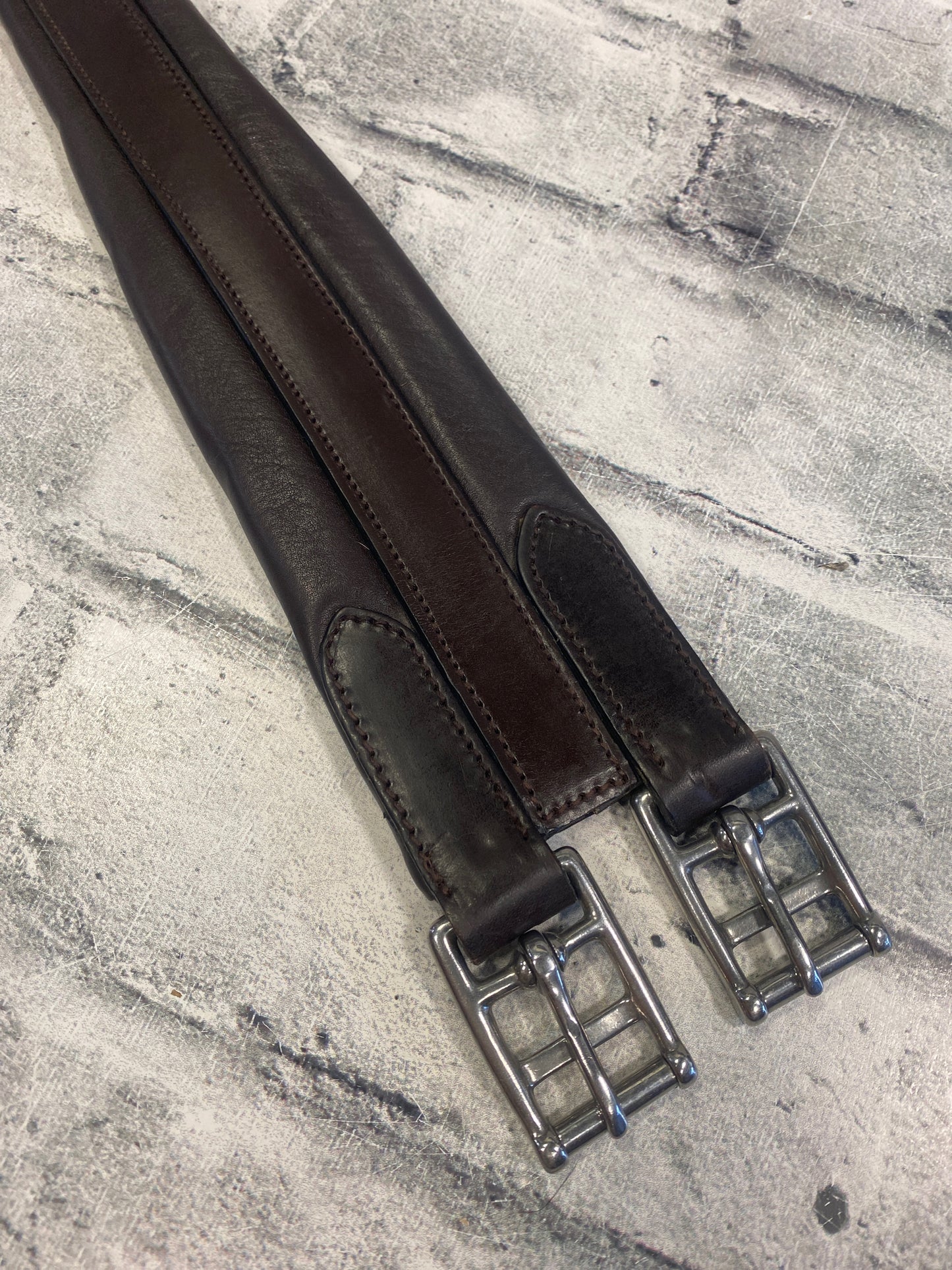 46" One Sided Elastic Leather Girth