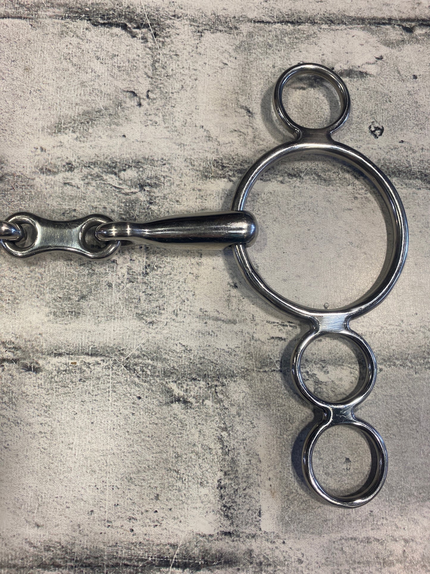 5.5" Korsteel 3-Ring Gag w French Link