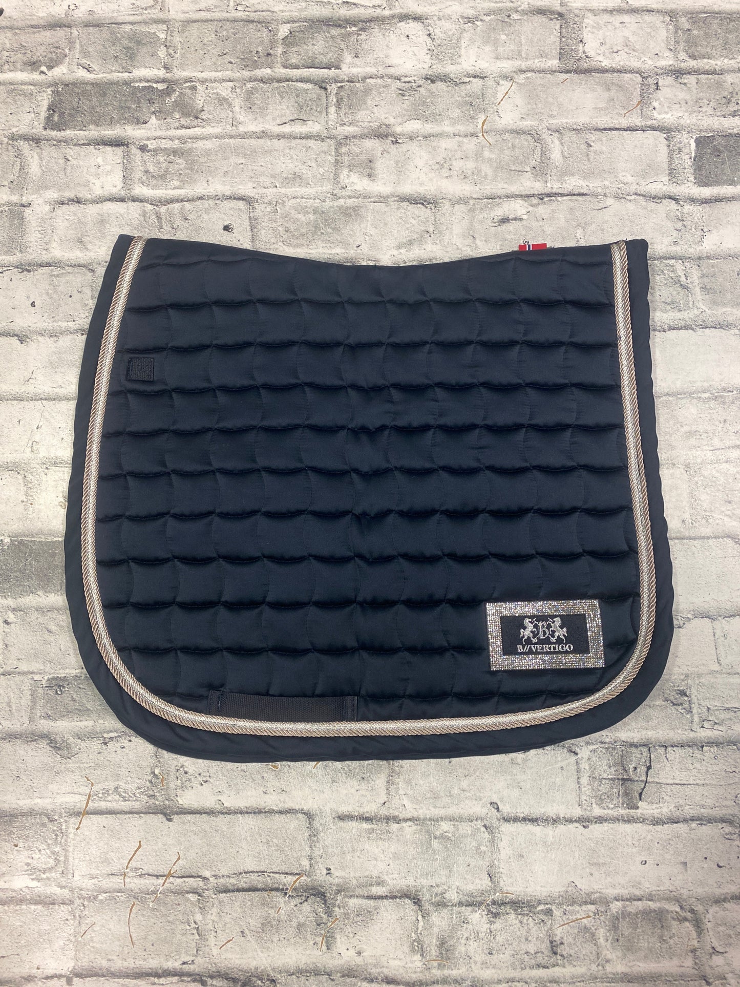 B//Vertigo Dressage Pad Navy/White F