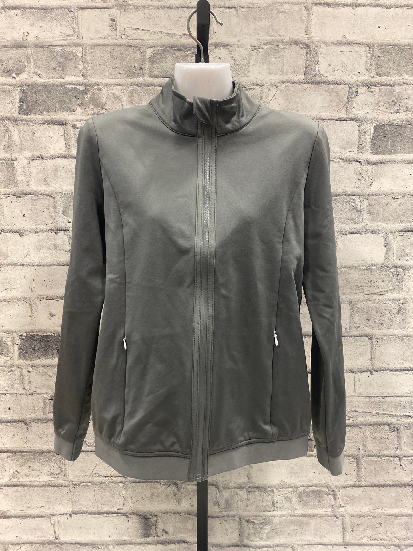 Alessandro Alabanese Platinum Zip Up Lightweight Jacket Grey L