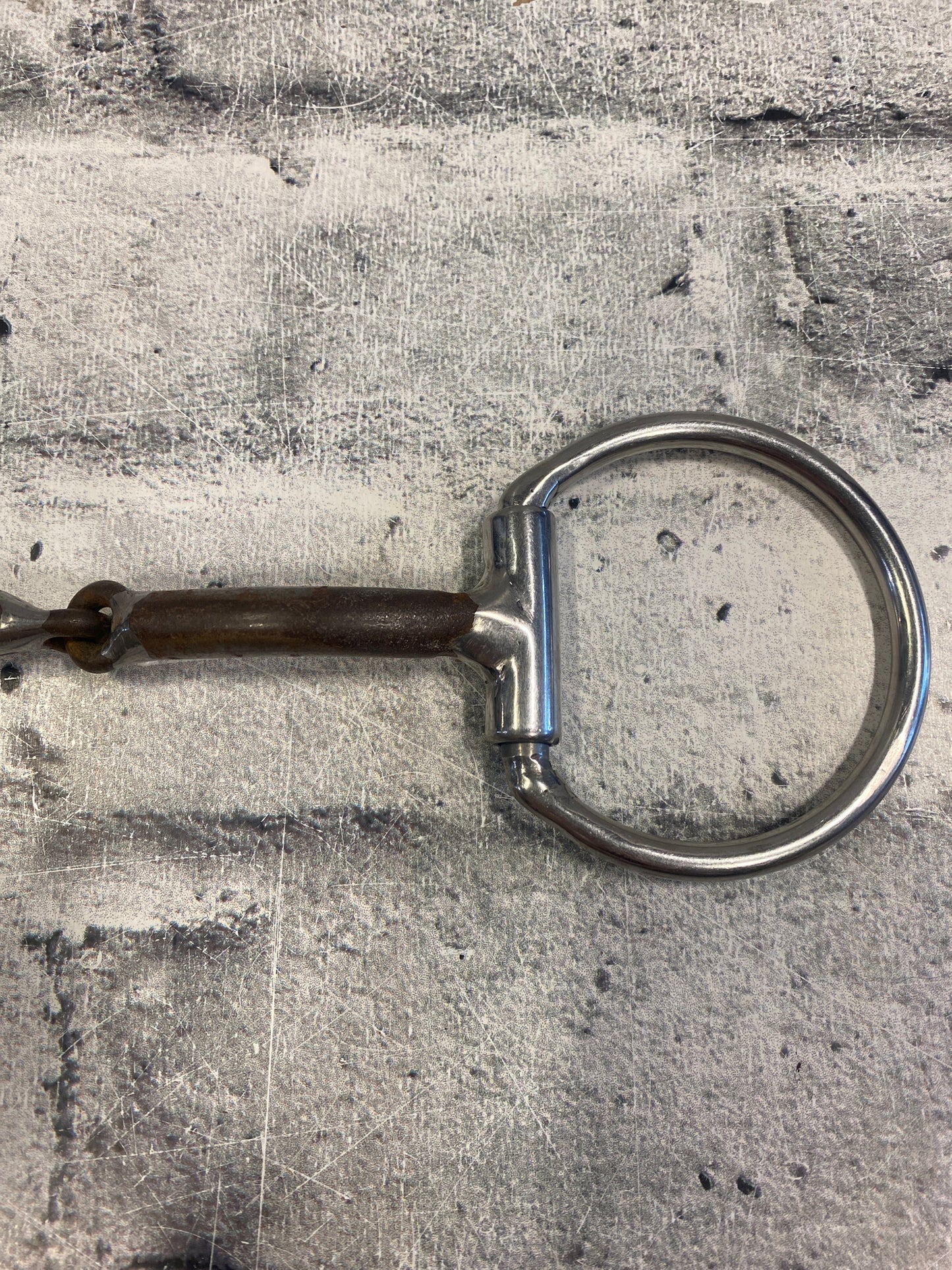 5" Fixed Ring Sweet Iron Snaffle
