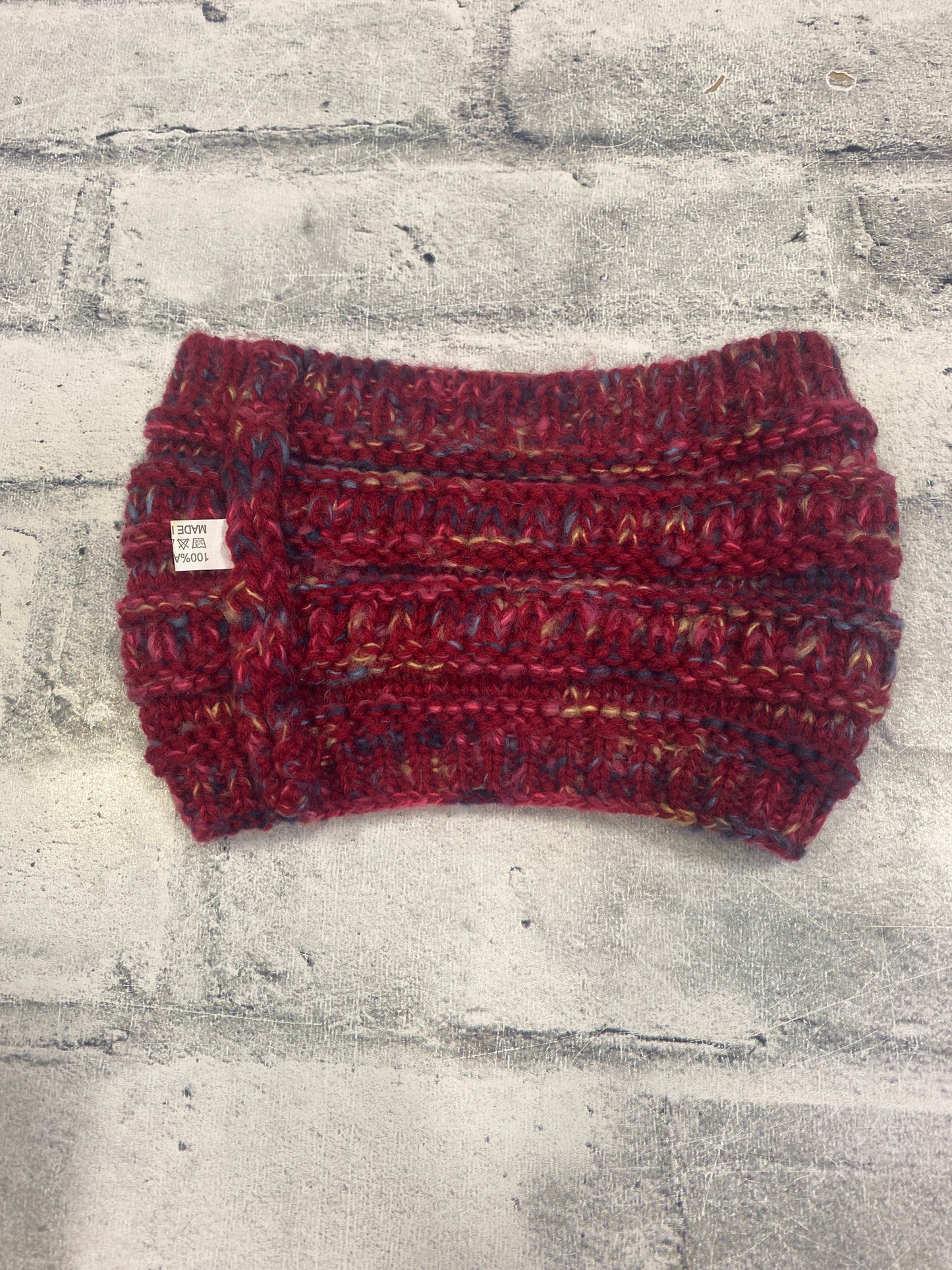 KK Knit Headband Red Multi