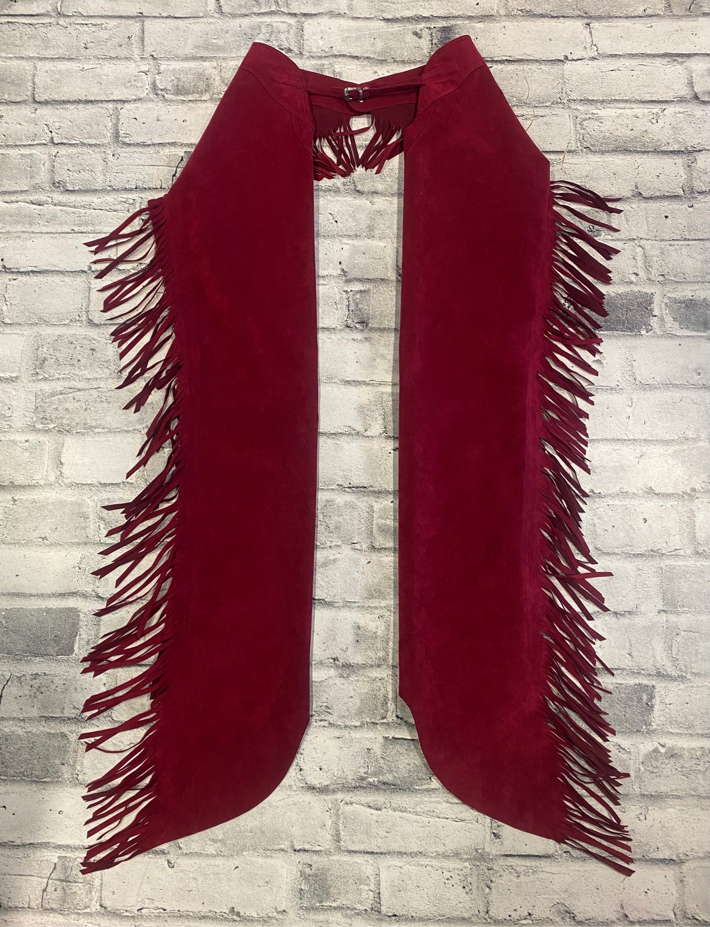 Ultra Suede Show Chaps Red