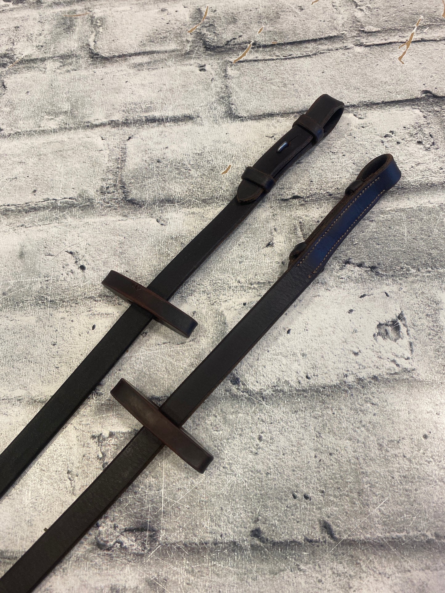 Kris Rubber Reins Brown