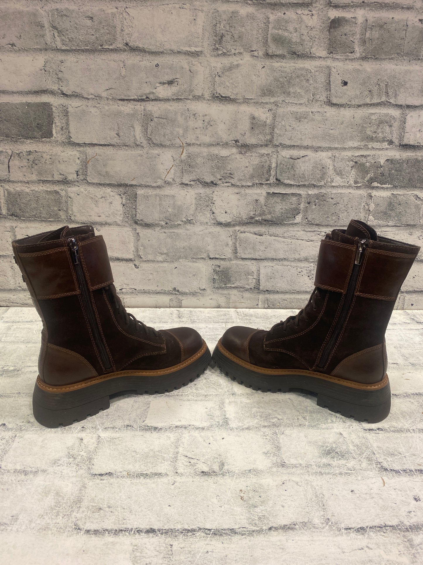Vince Camuto Platform Boots Brown 8M