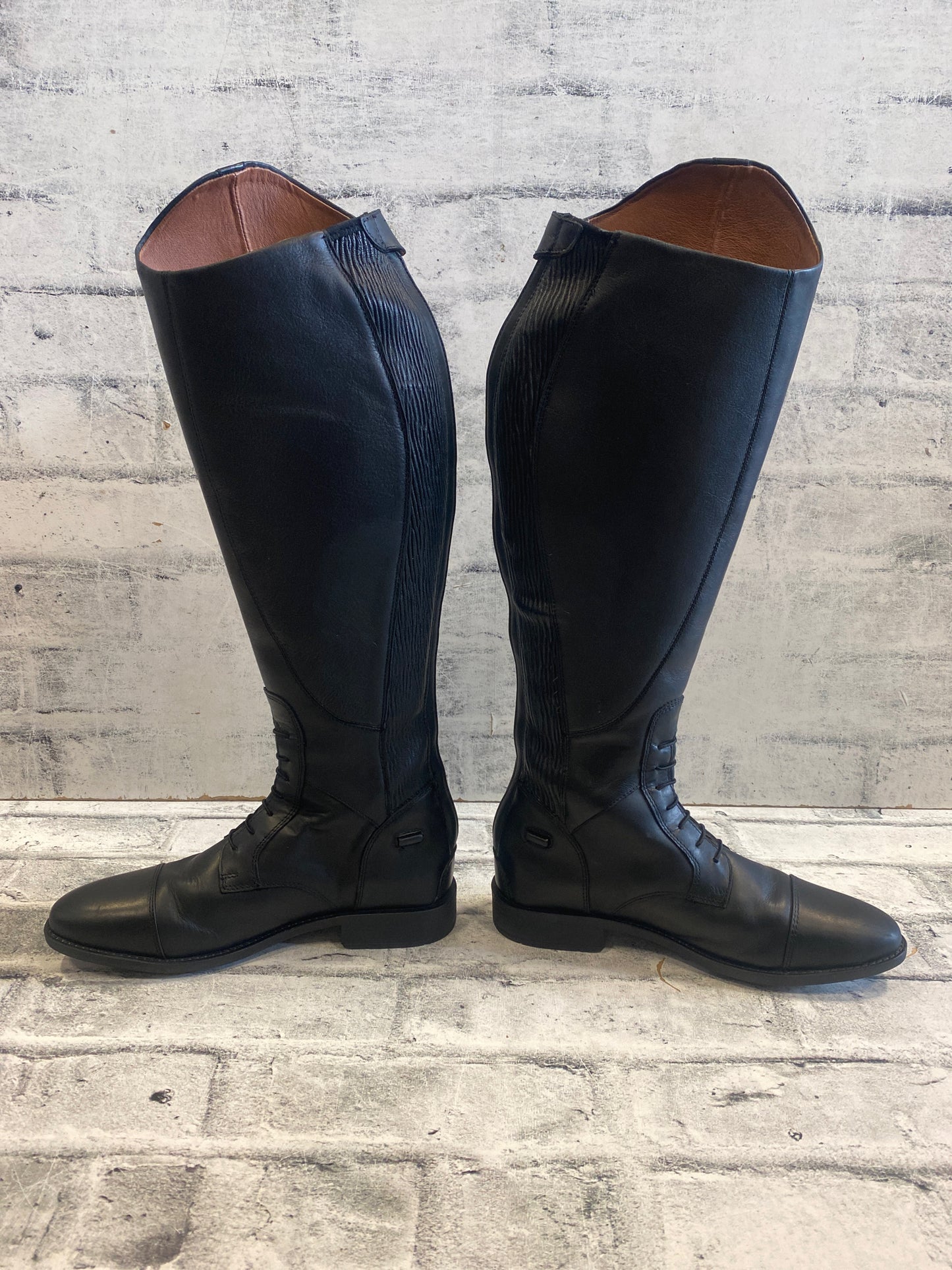 Auken Feild Boots Black Mens 8 H 18" C 15"