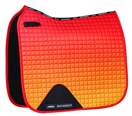 Weatherbeeta Prime Ombre Dressage Saddle Pad Autumn Glow Full