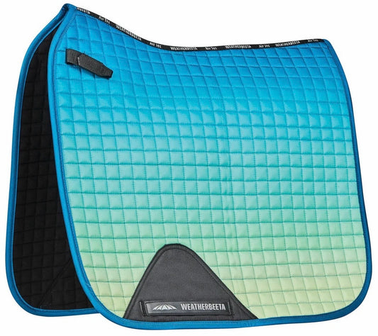 Weatherbeeta Prime Ombre Dressage Saddle Pad Oceans Reef Full