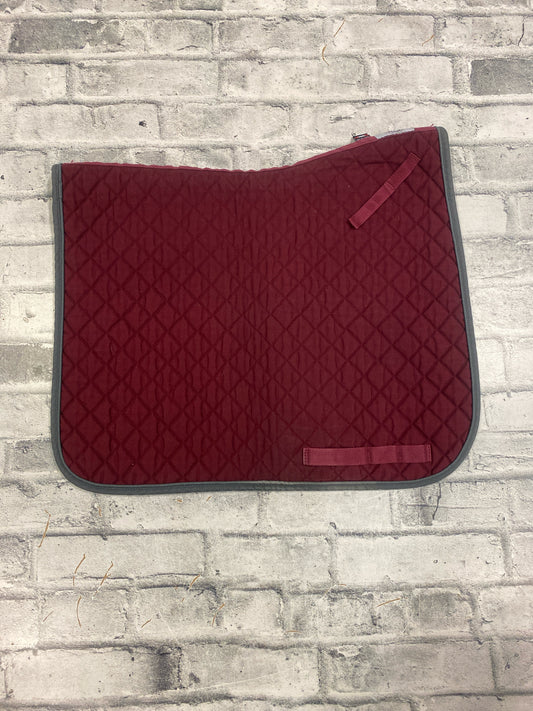 Ogilvy Dressage Pad Burgundy & Grey F