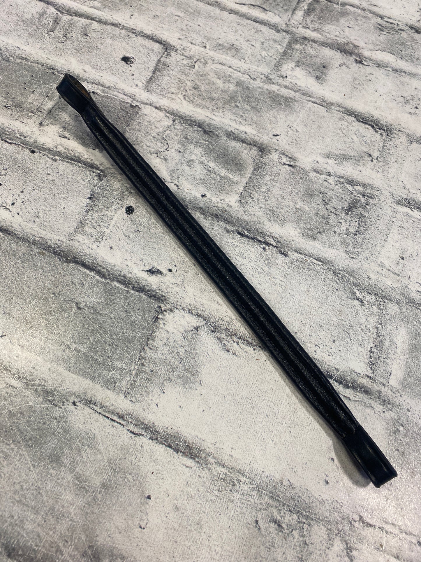 14" Black Raised Padded Browband