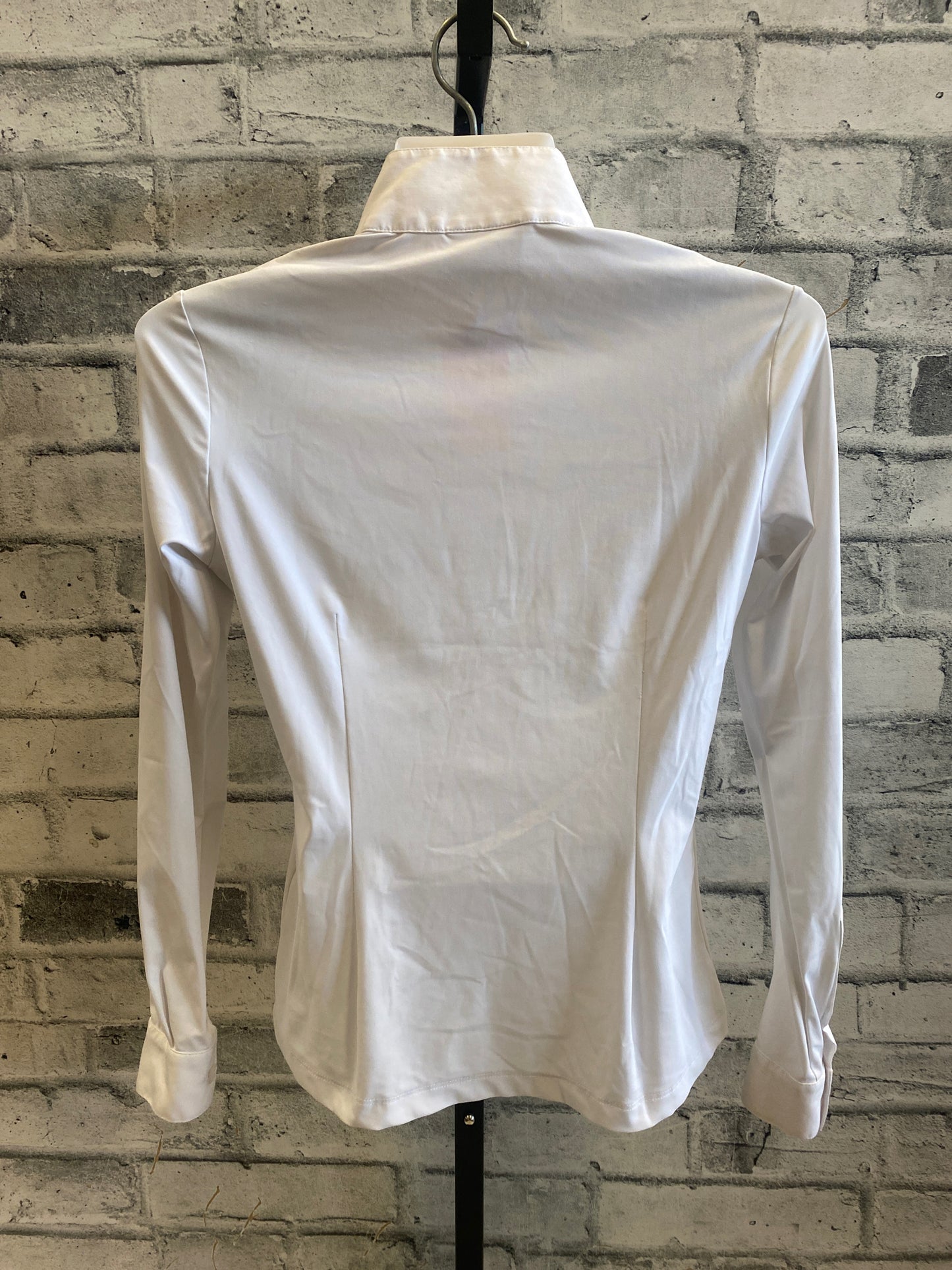 Cavalleria Toscana LS Show Shirt White/Green XS