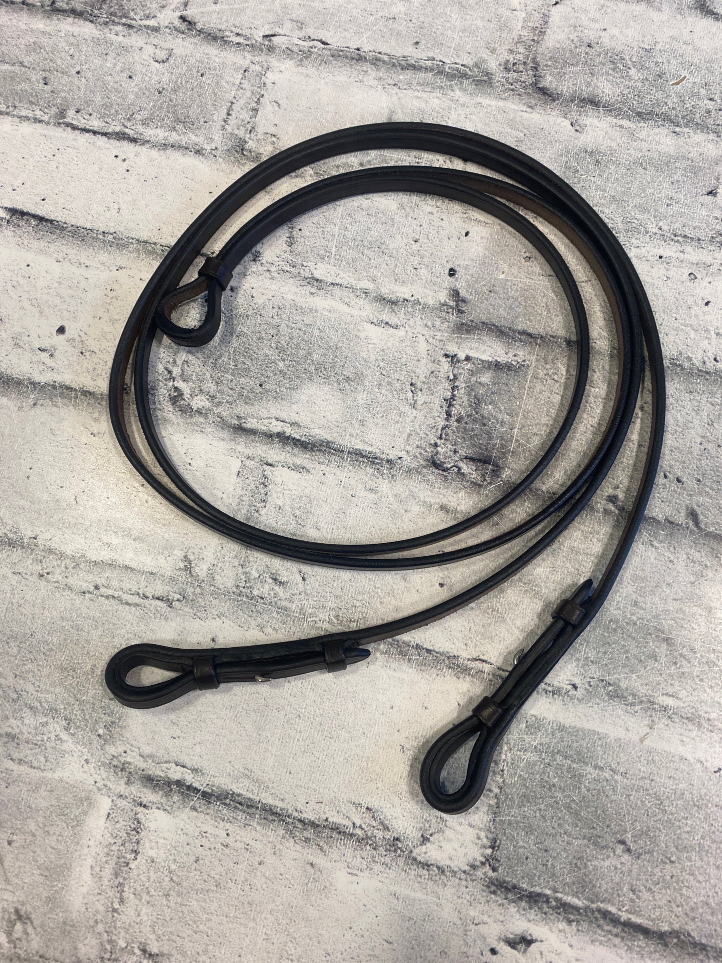 Joseph Sterling Brown Leather Curb Reins