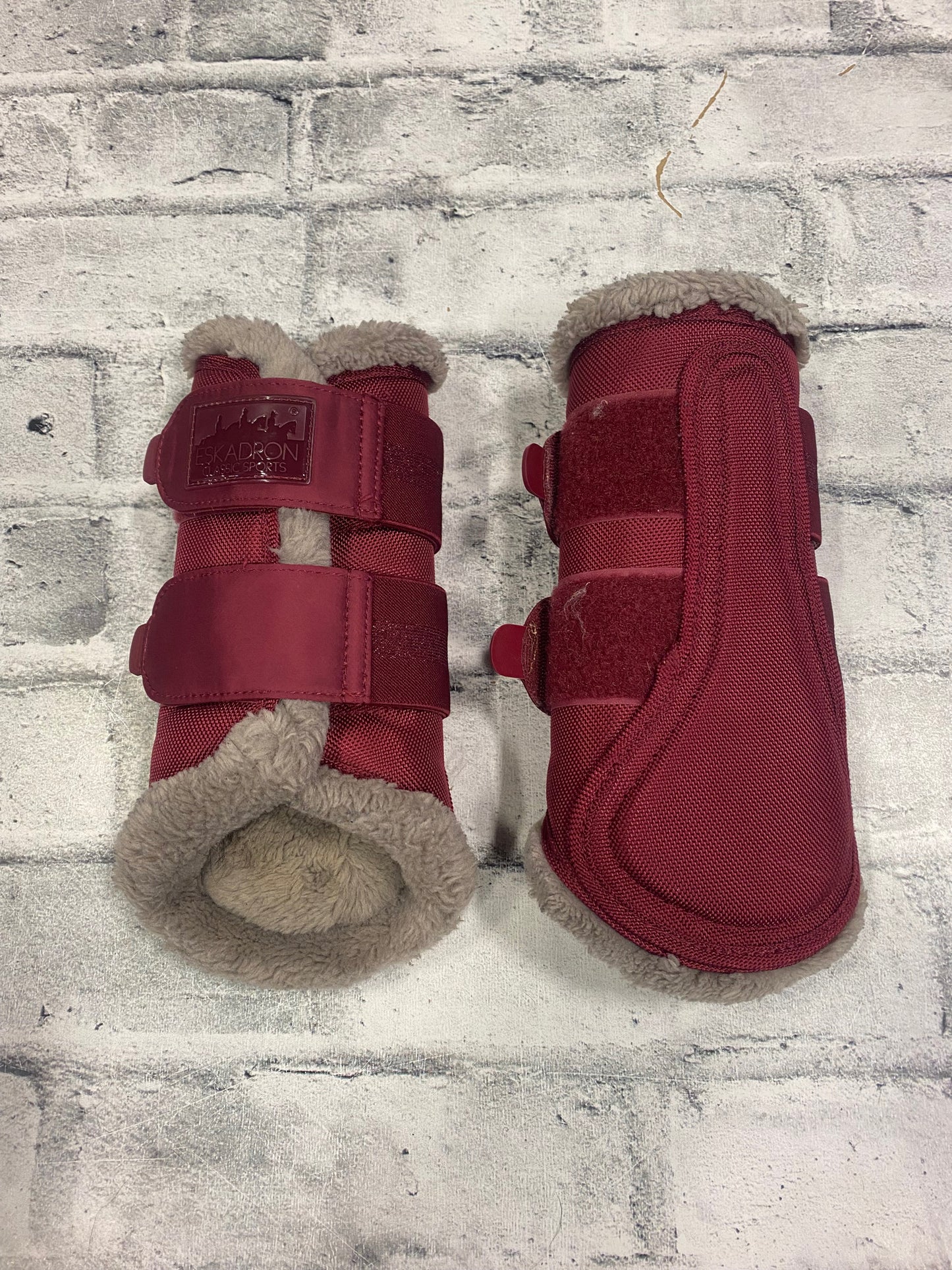 Eskadron Faux Fur Lined Brushing Boots Burg/Grey M