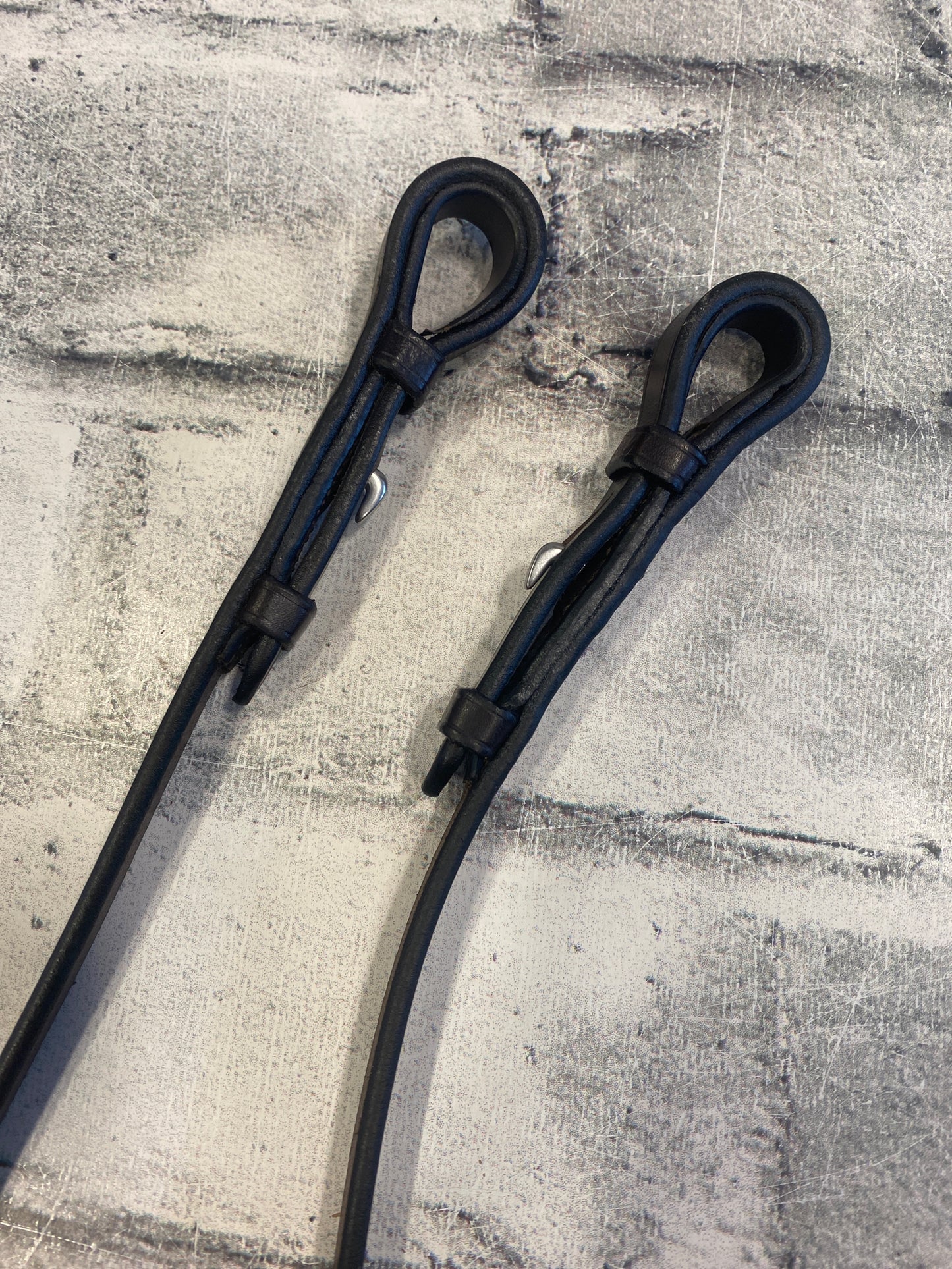 Joseph Sterling Brown Braided Leather Curb Reins