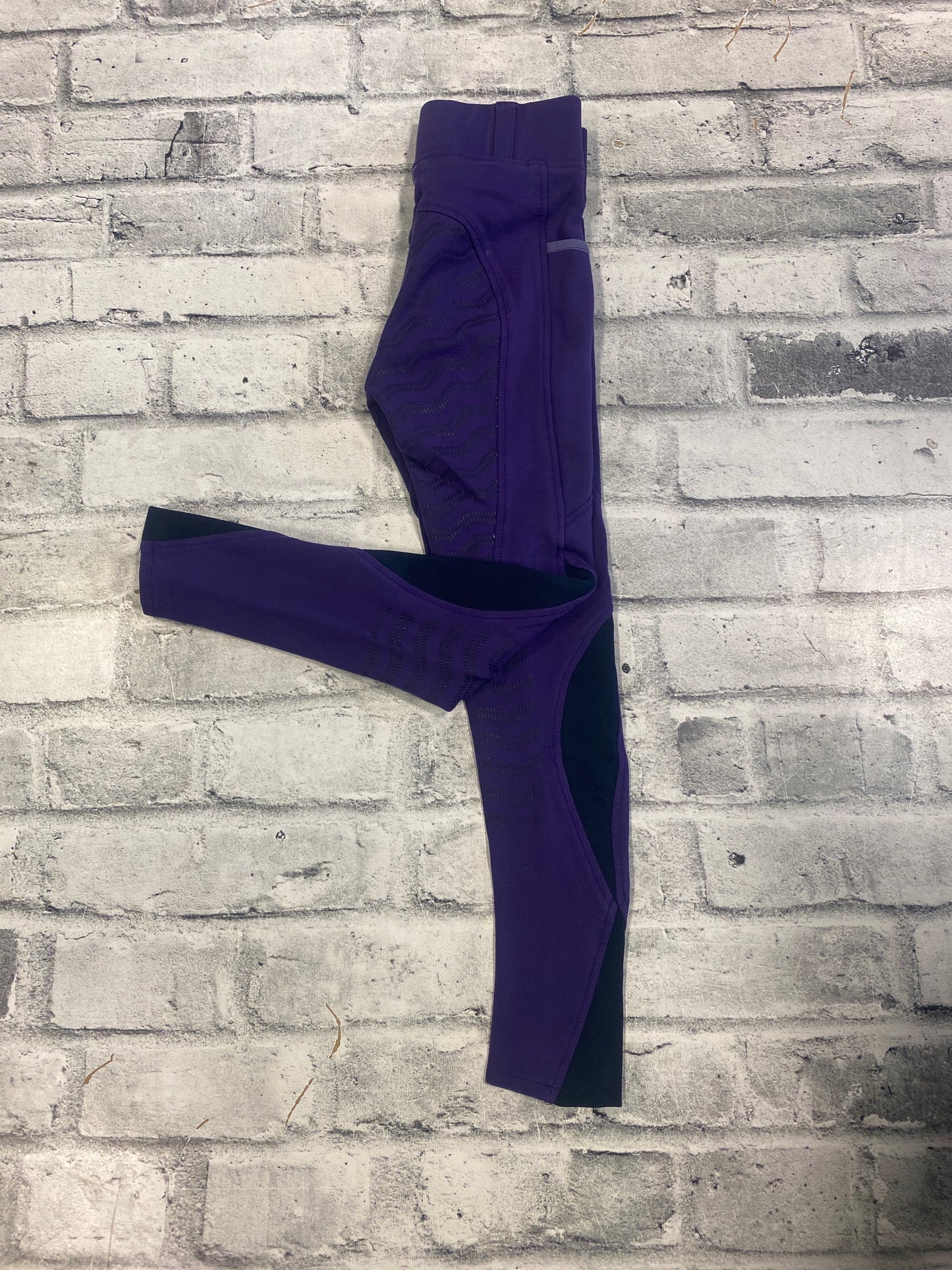 Elation Red Label FS Pull On Breeches Purple Childrens M
