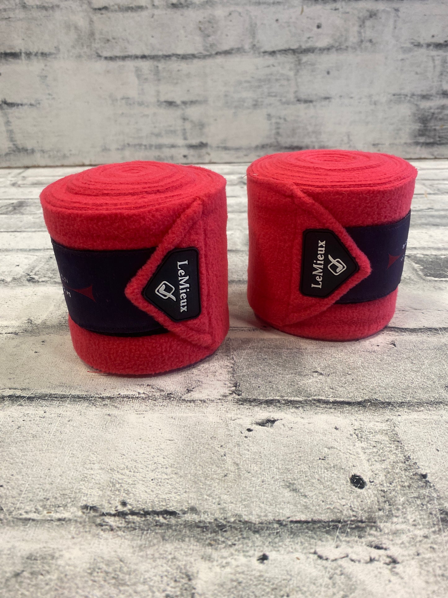 LeMieux Fleece Polos Papaya (4) NEW