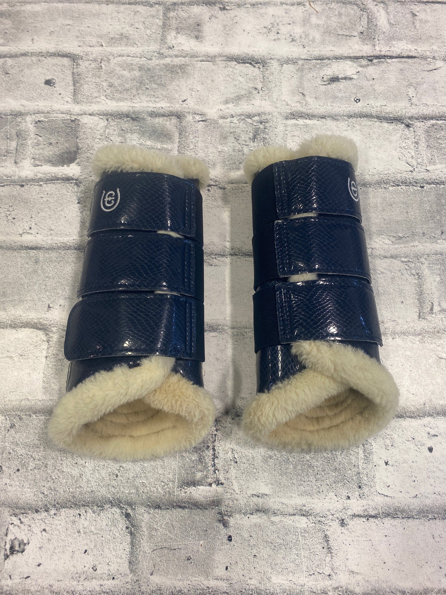 Equestrian Stockholm Brushing Boots Navy L