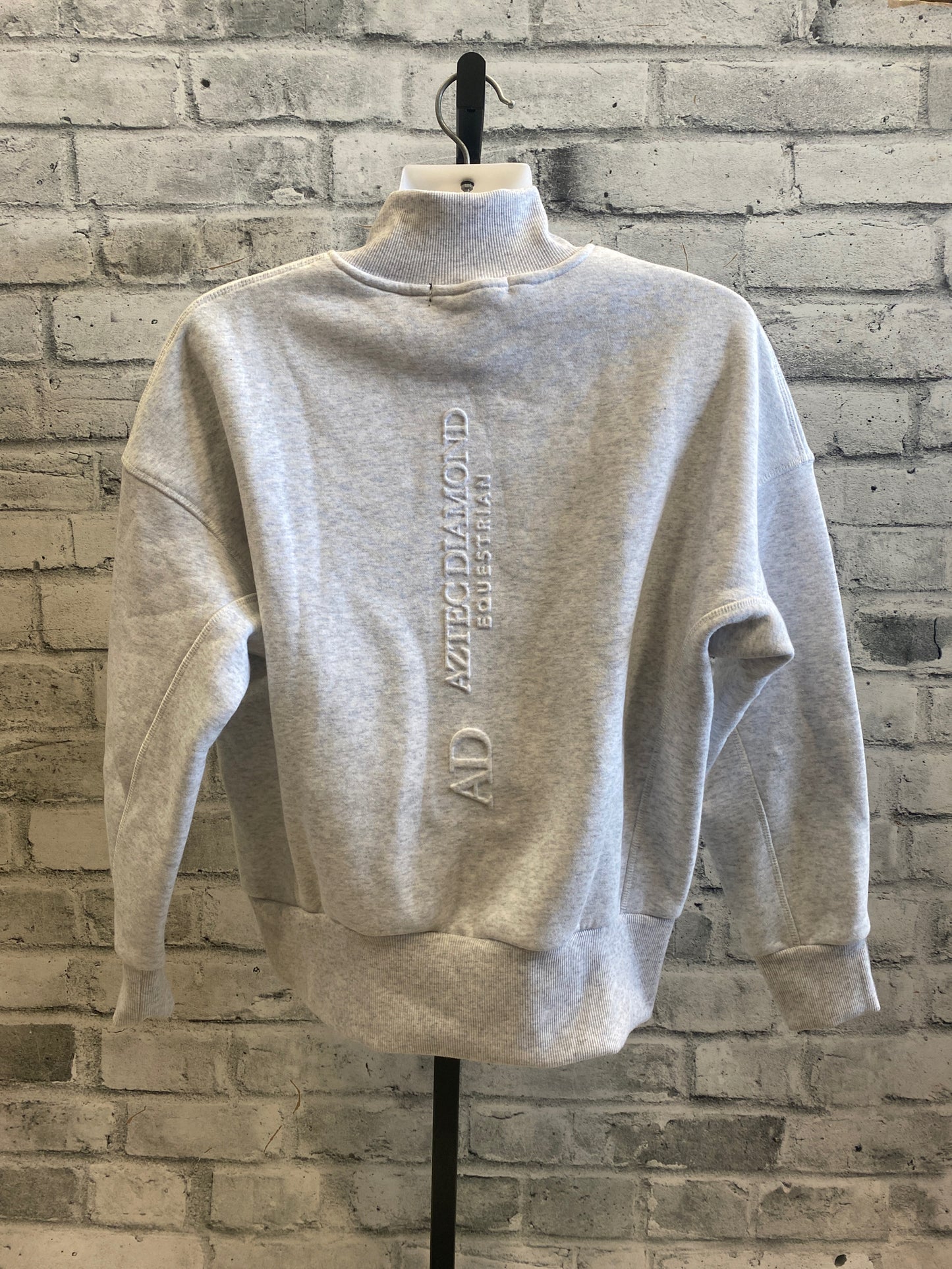 Aztec Diamond Equestrian 1/2 Zip Sweater Grey M