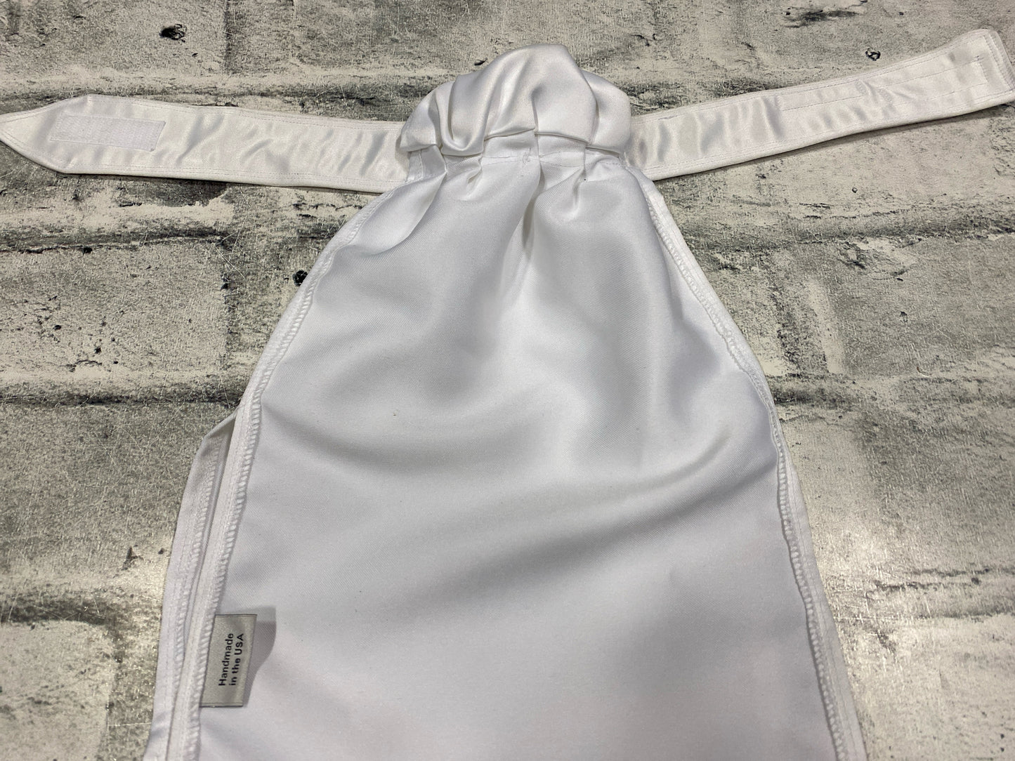 All Tied Up Stock Tie White w/ Grey Accents