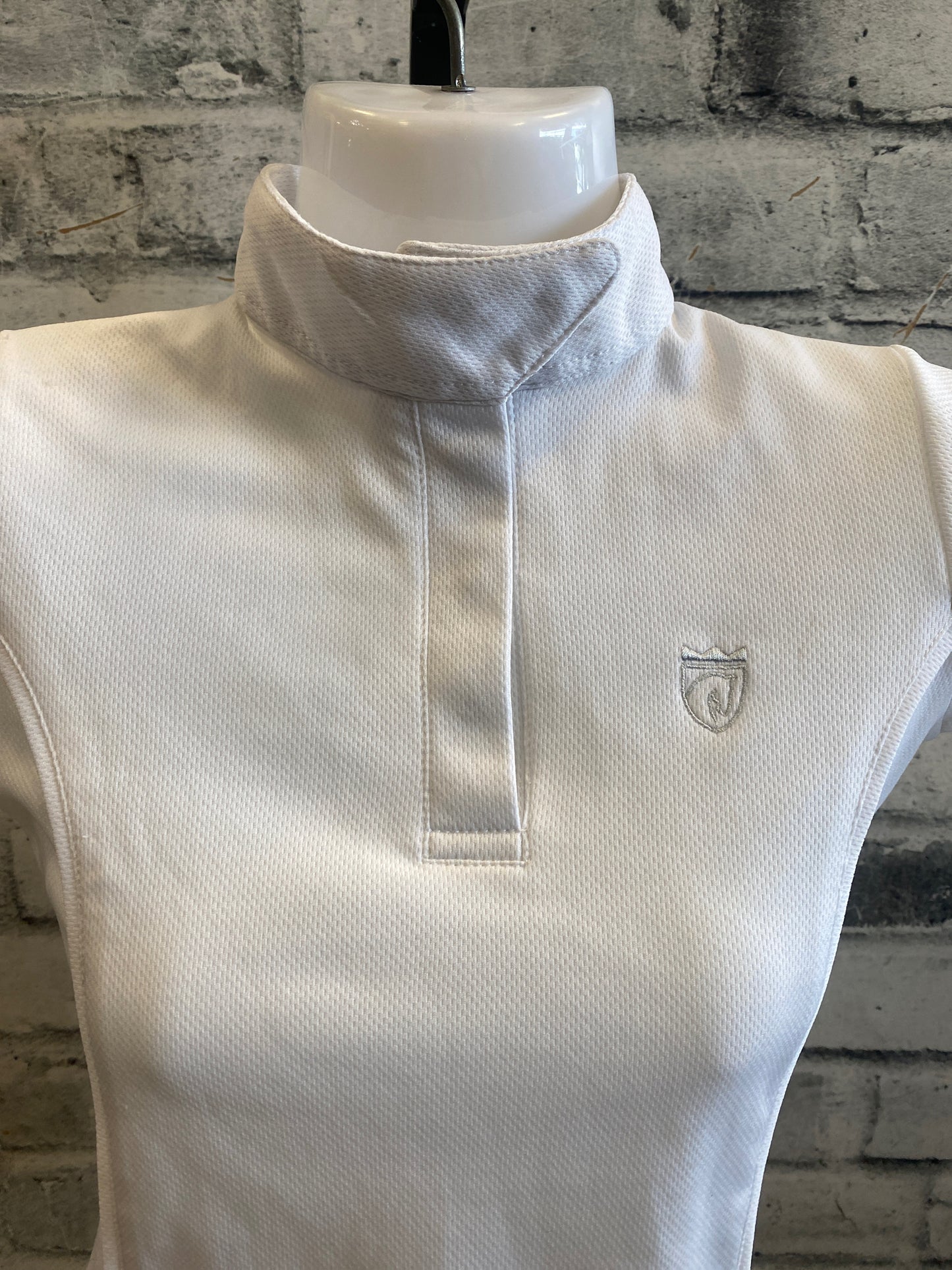 Elation Platinum SS Show Shirt White Childrens XS