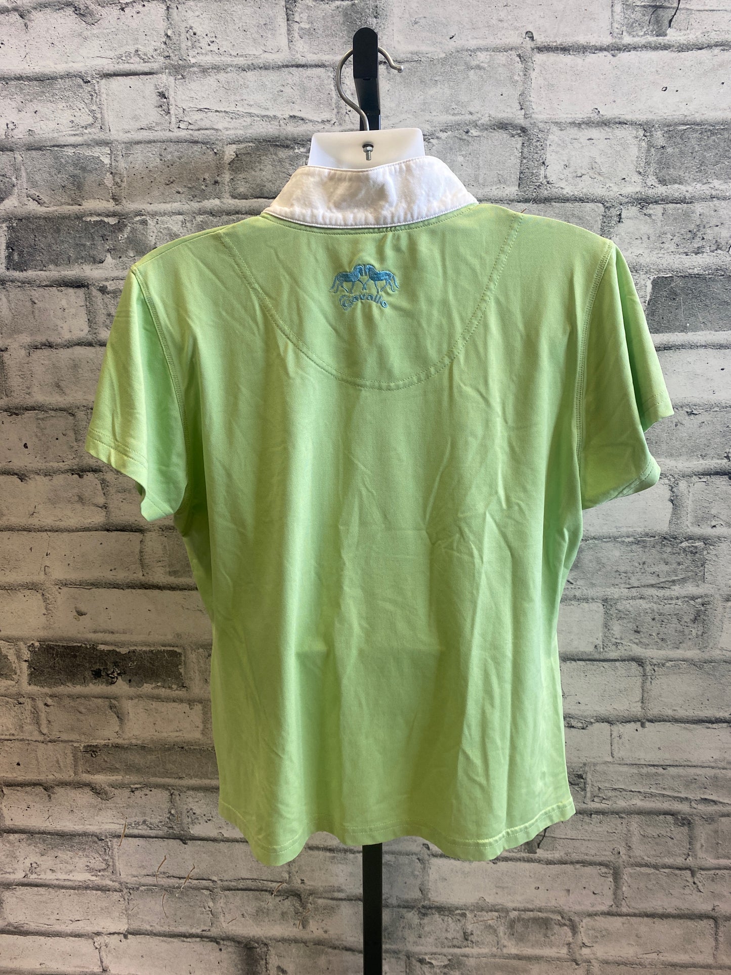 Cavallo SS Shirt Lime/White M