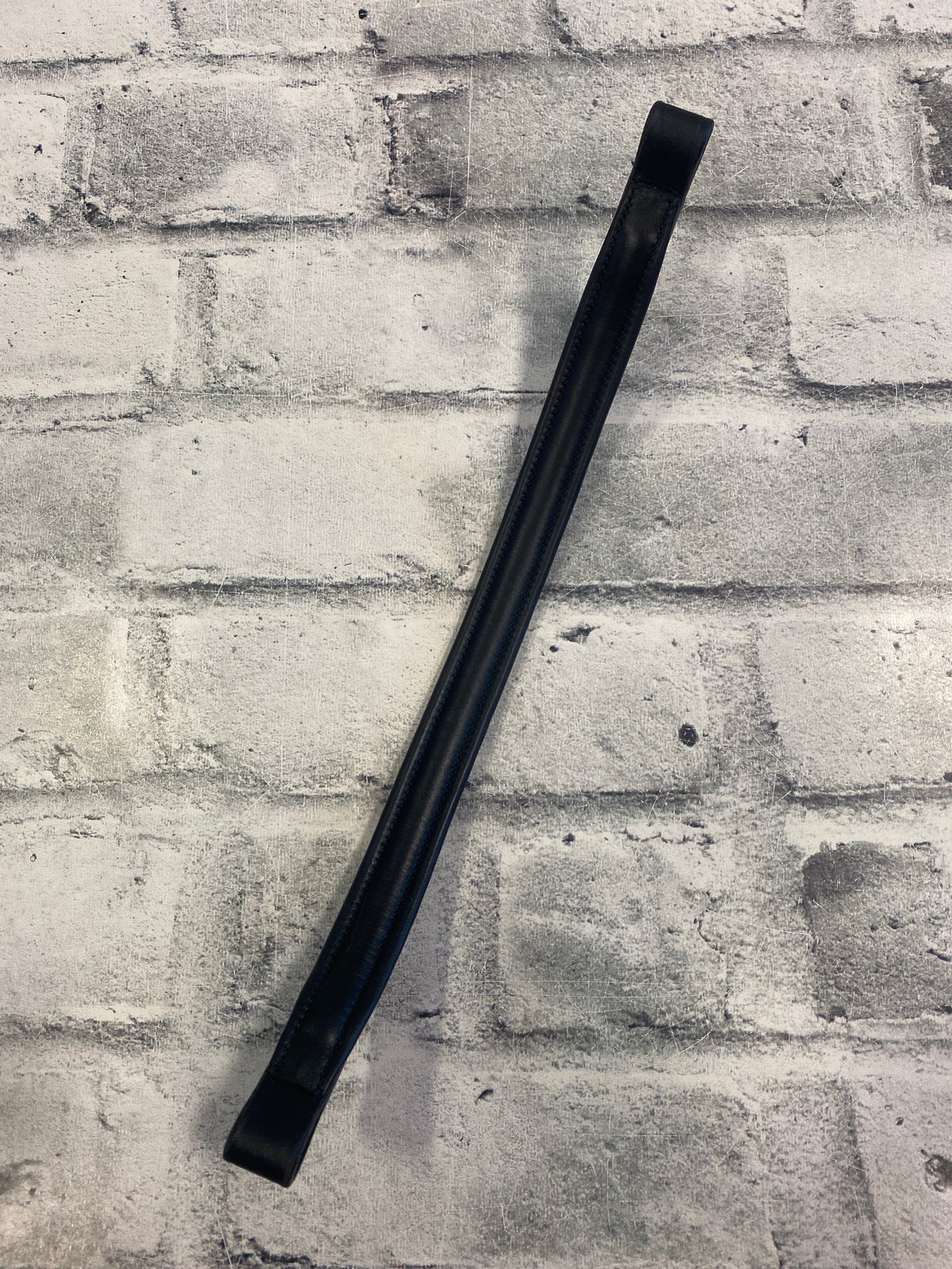 Padded Leather Browband Black 15"