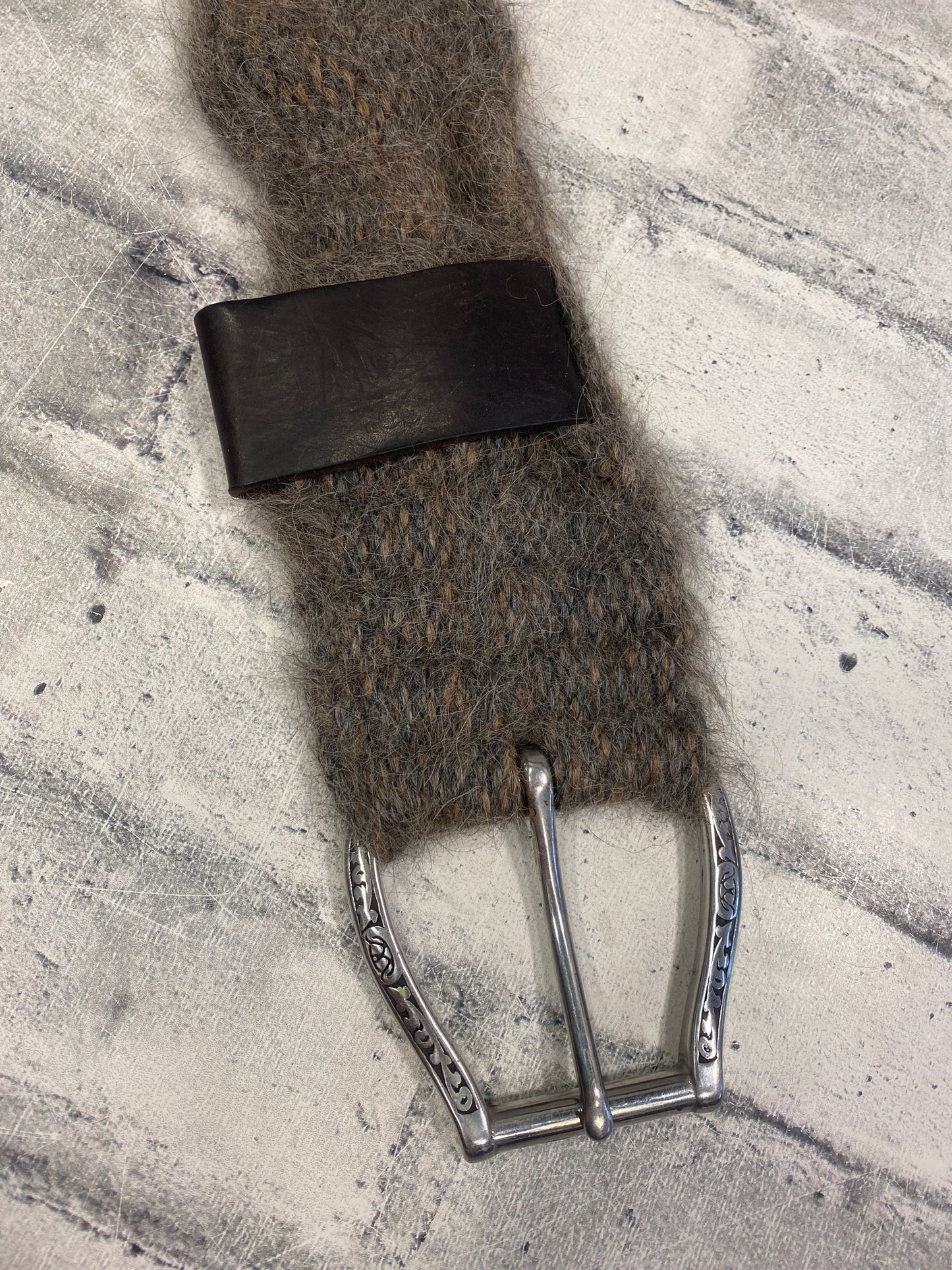 30" Mohair Cinch Grey