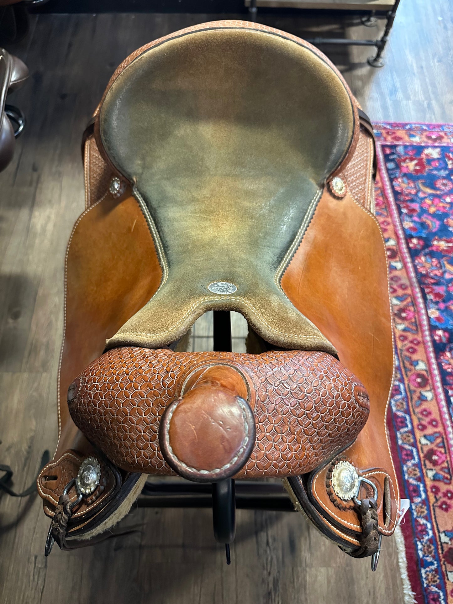 16" Silver Supreme Reining Saddle QH Bars - 7" Gullet