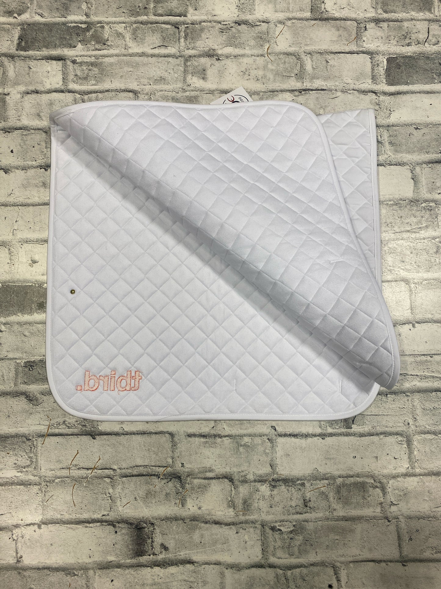 Ogilvy Dressage Pad White Embroidered F