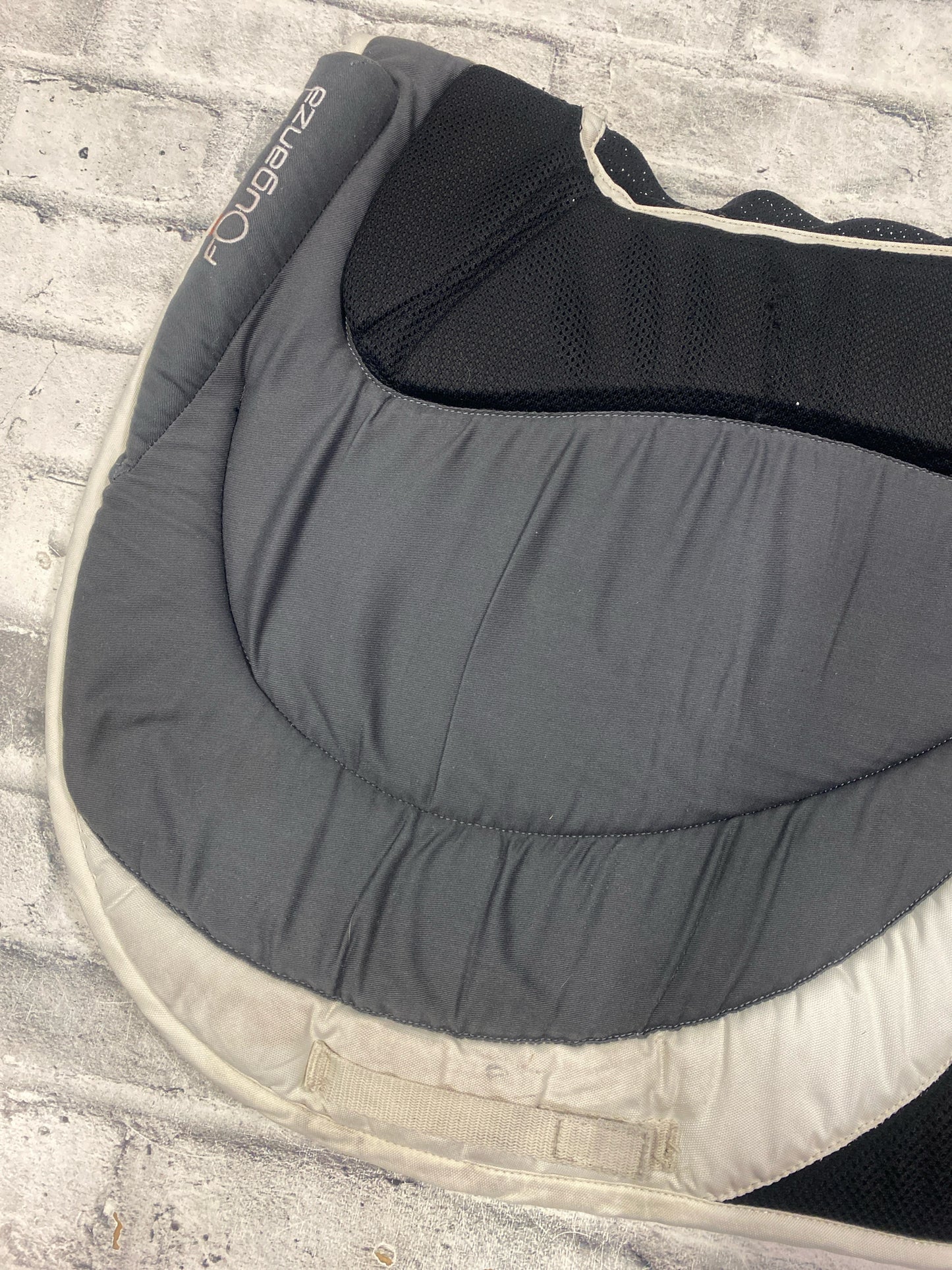 Fouganza AP Pad w/ Built In Half Pad Grey & White