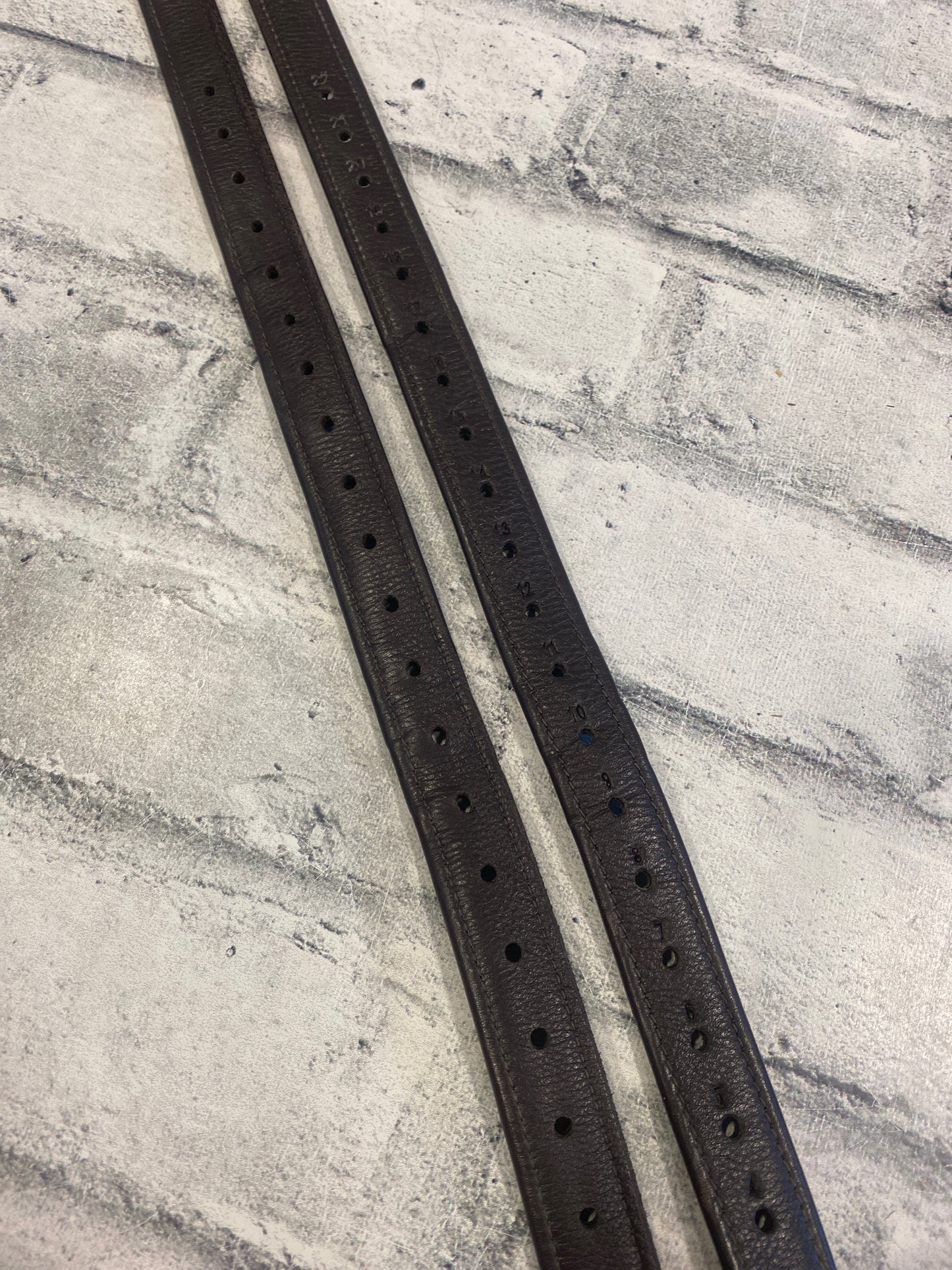 52" BR Nylon Core Stirrup Leathers Brown