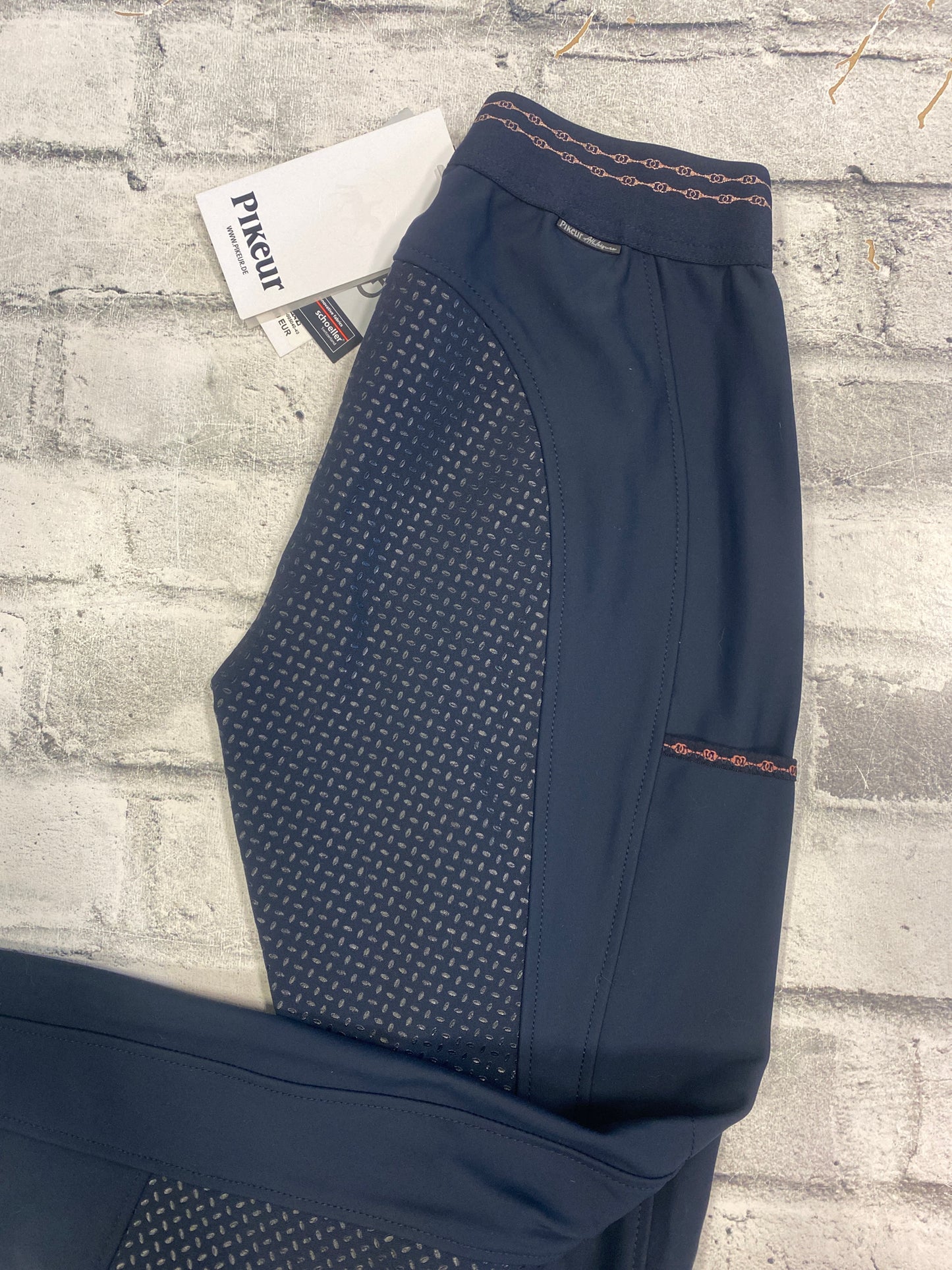 Pikeur Juli Grip FS Breeches Navy 26 NEW