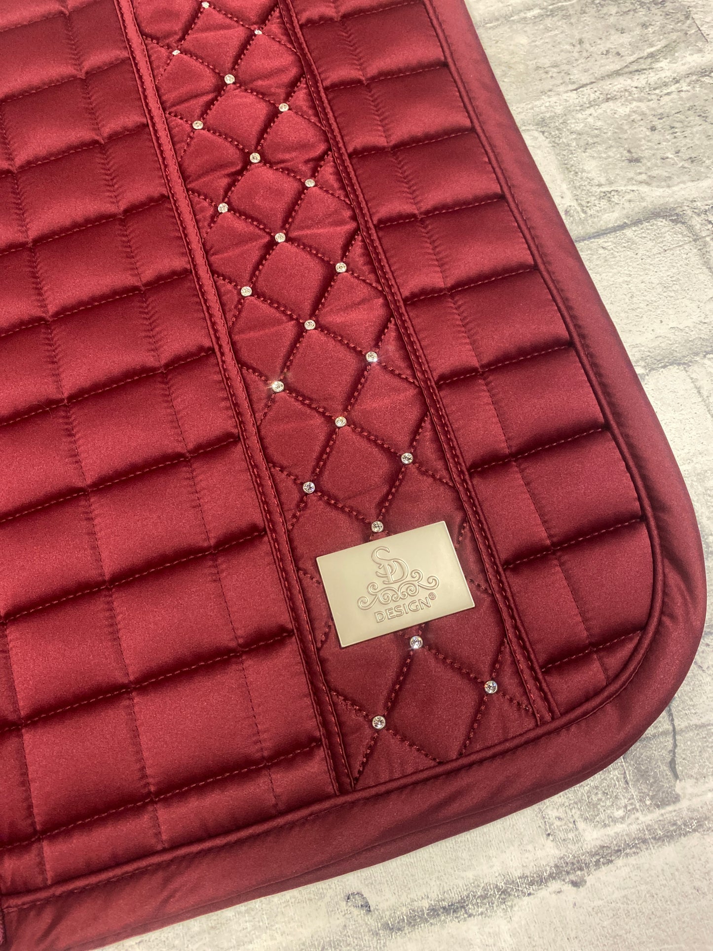 SD Design Dressage Pad Burgundy F