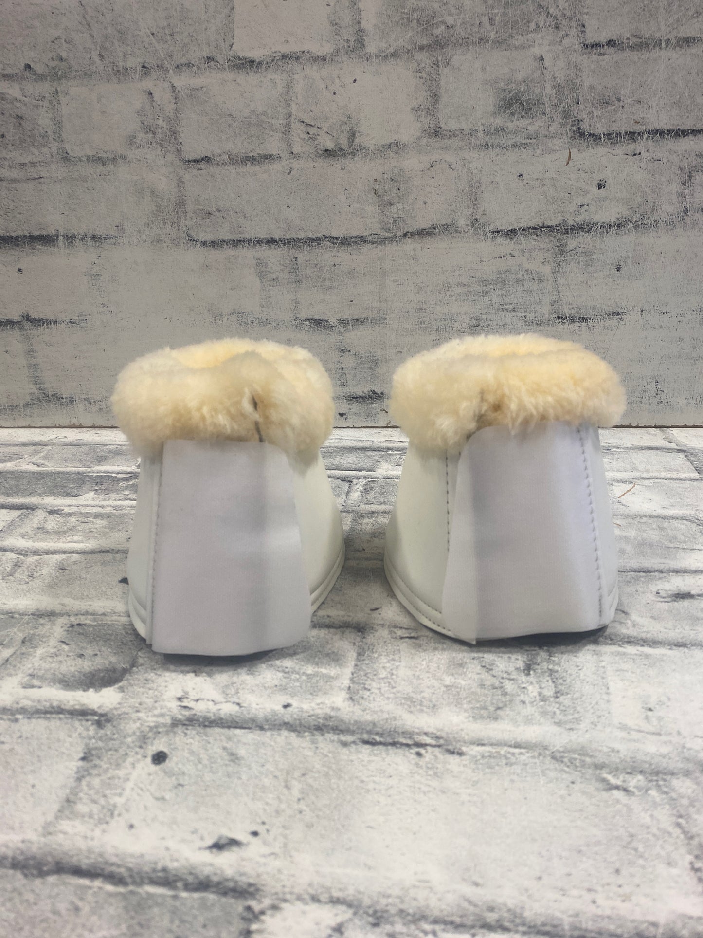 Sheepskin Top Bell Boots White XL