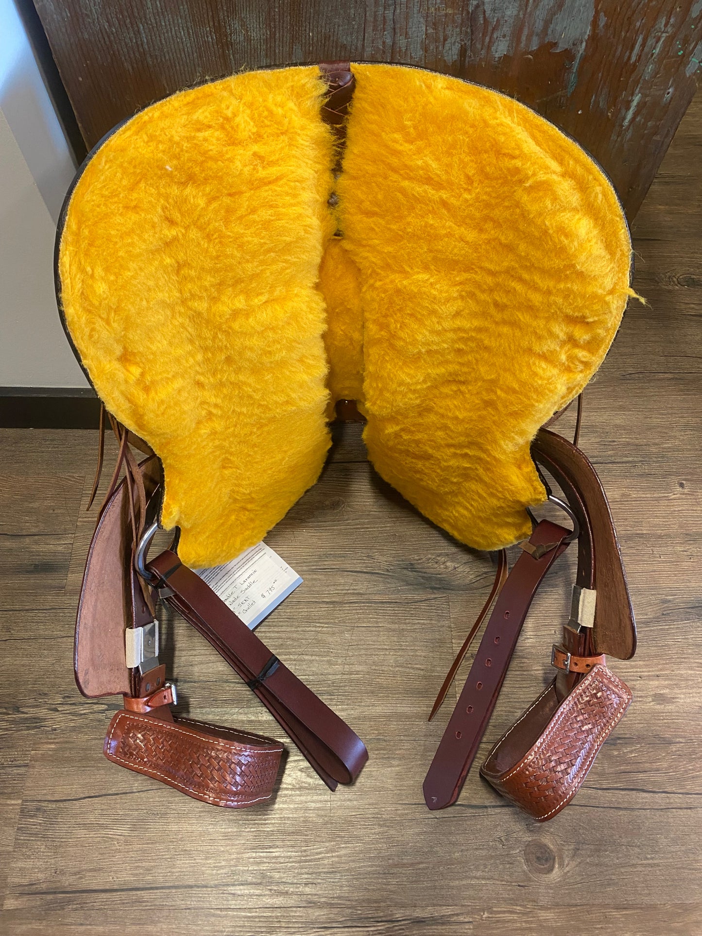 13" Double T Laramie Wade Saddle - 7" Gullet
