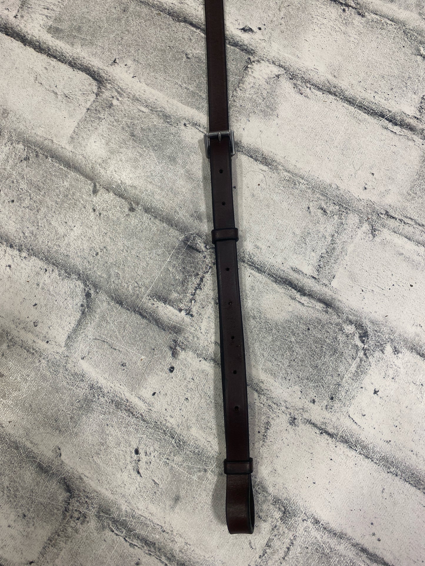 Fancy Stitch Raised Standing Martingale Brown F