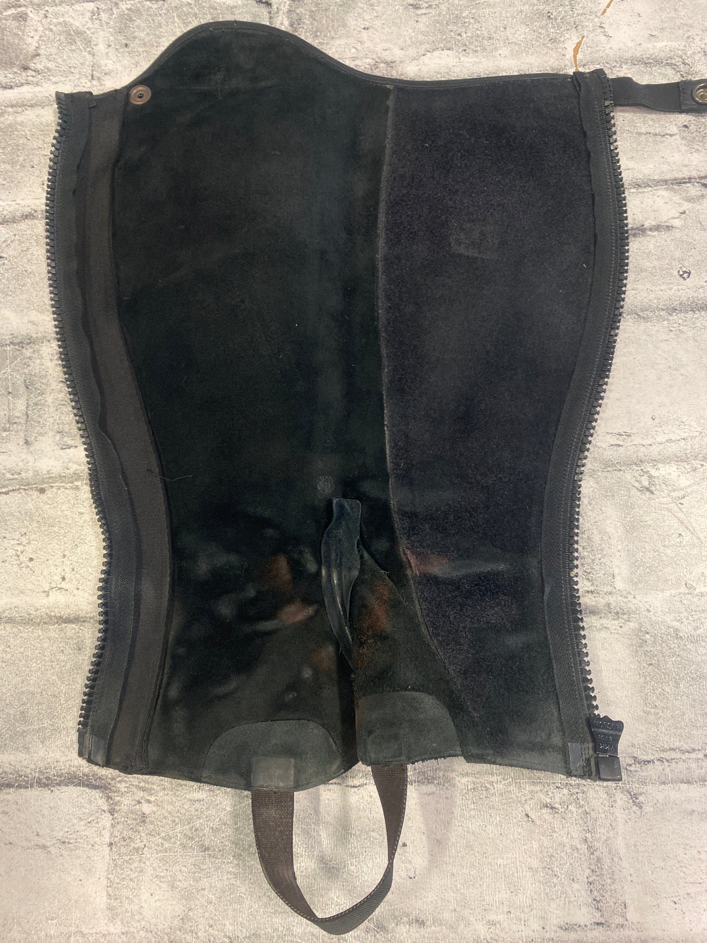 Tucci Half Chaps Black H 15" C 12"