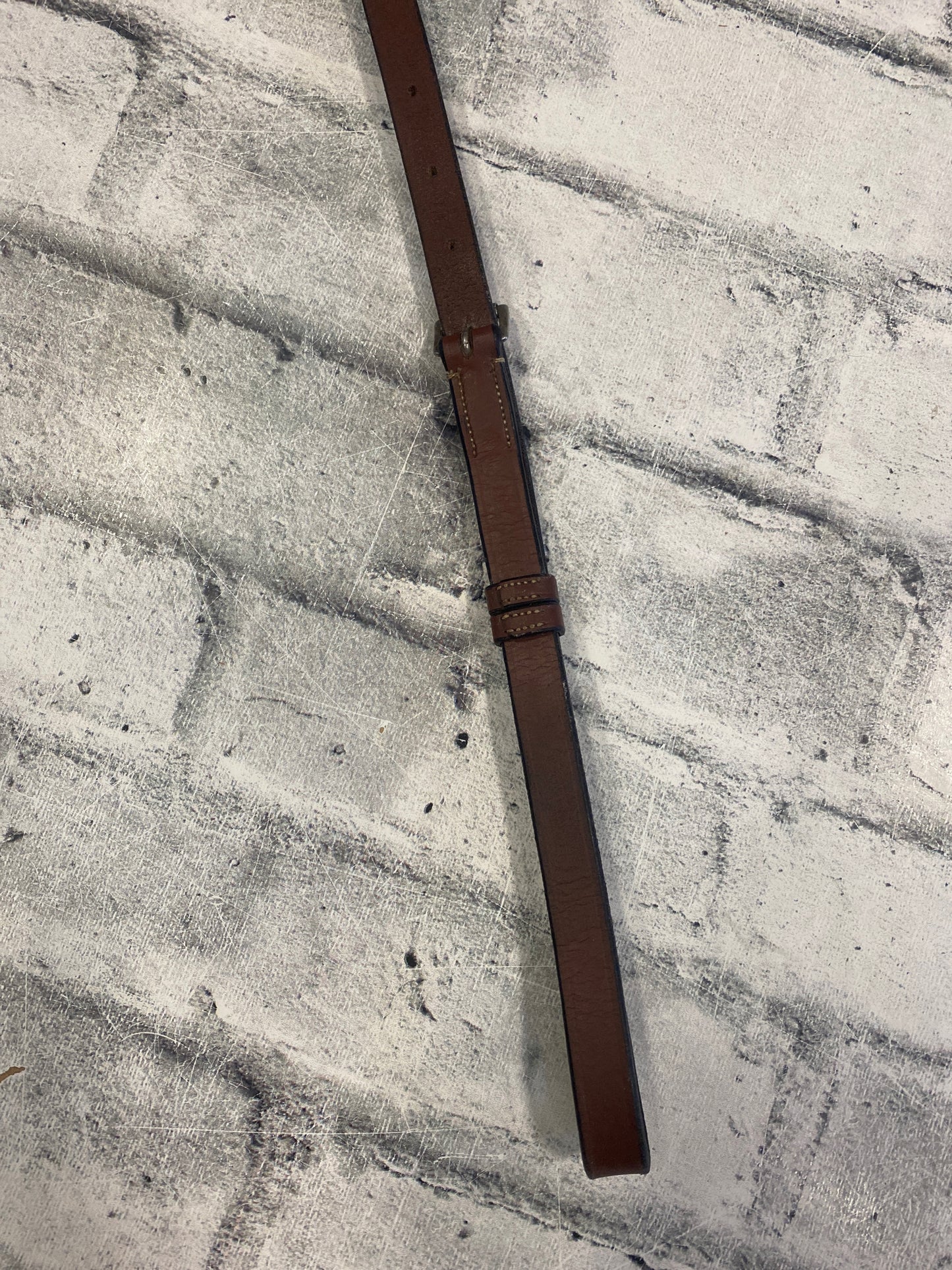 Raised Fancy Stitch Standing Martingale Brown XFull