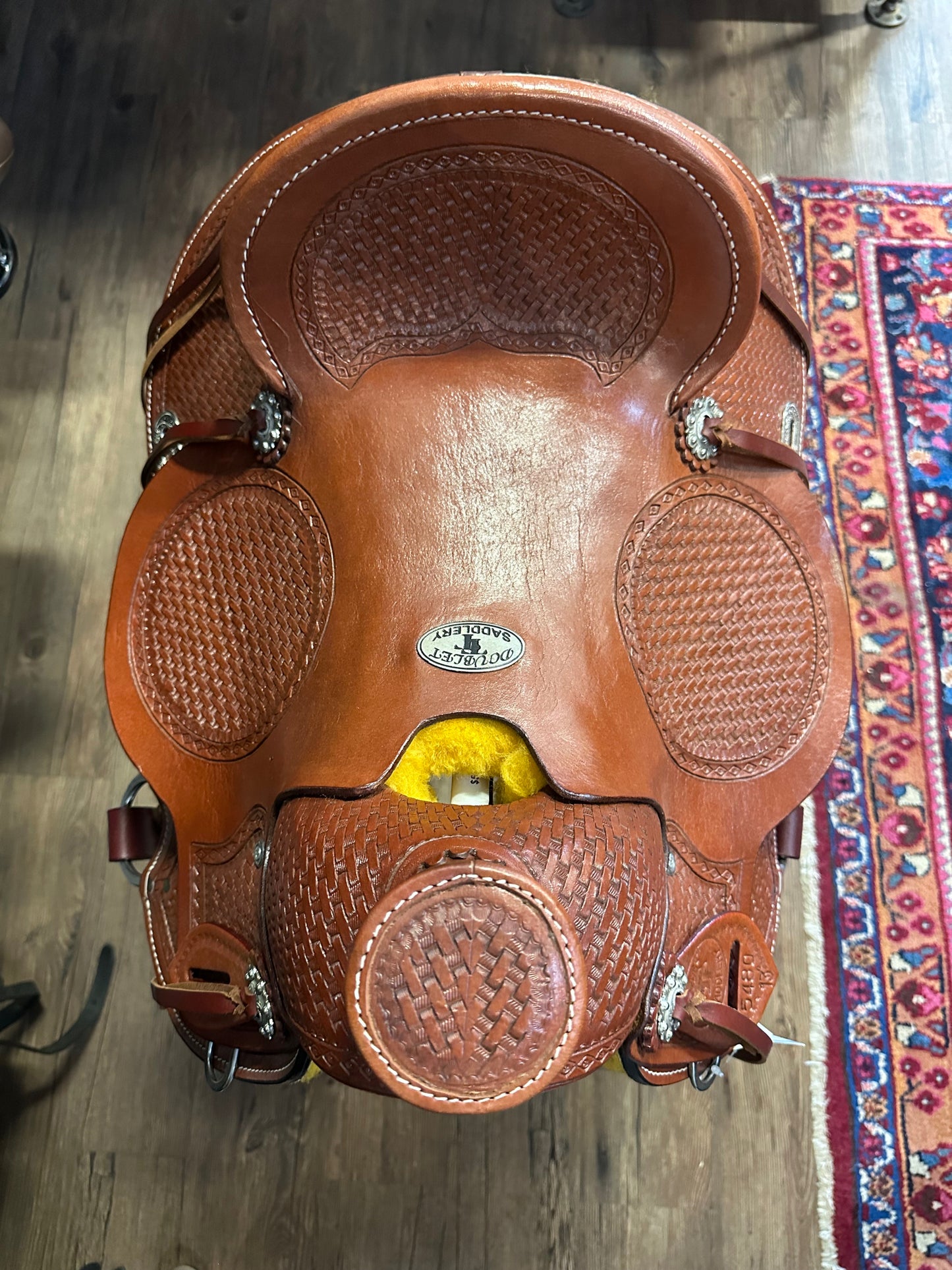 13" Double T Laramie Wade Saddle - 7" Gullet
