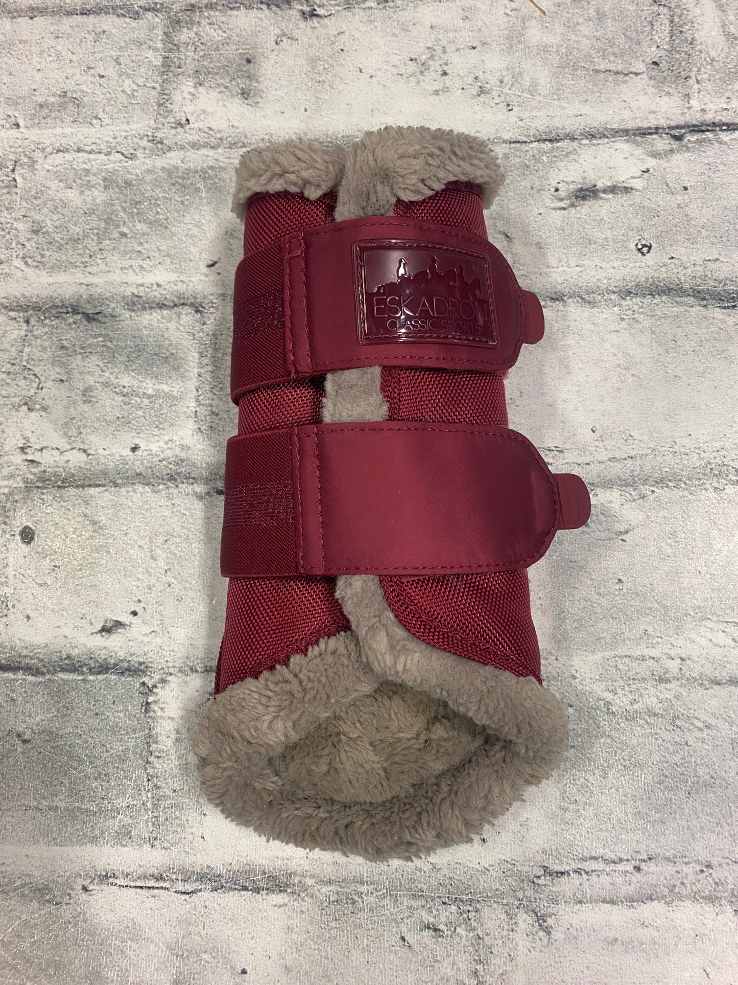 Eskadron Faux Fur Lined Brushing Boots Burg/Grey M