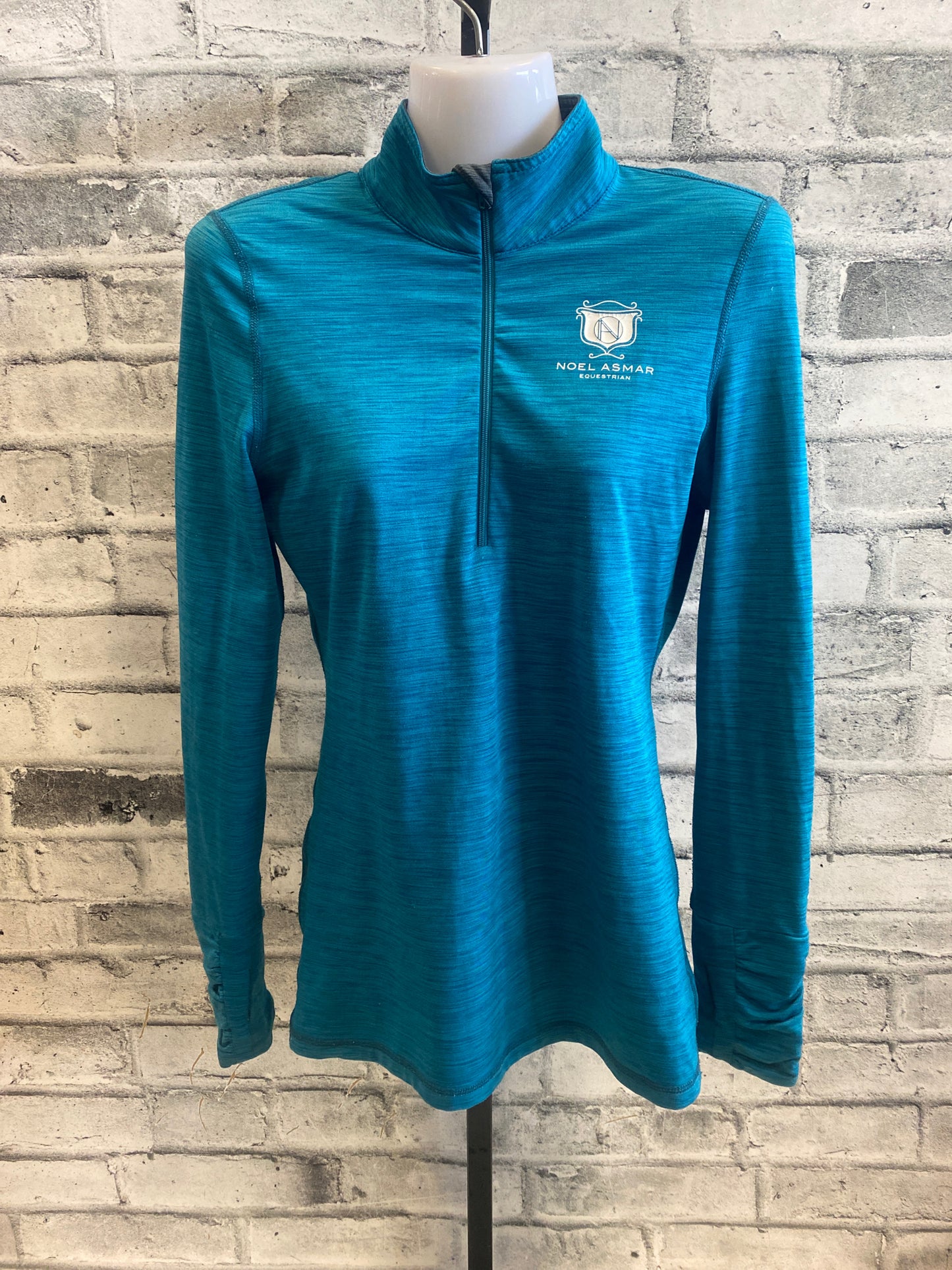Asmar 1/4 Zip LS Shirt Heathered Turq S