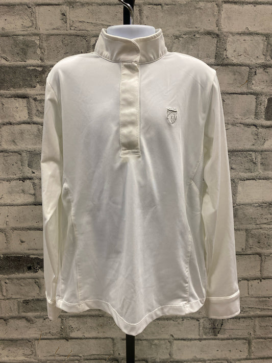 Elation LS Show Shirt White Childrens M