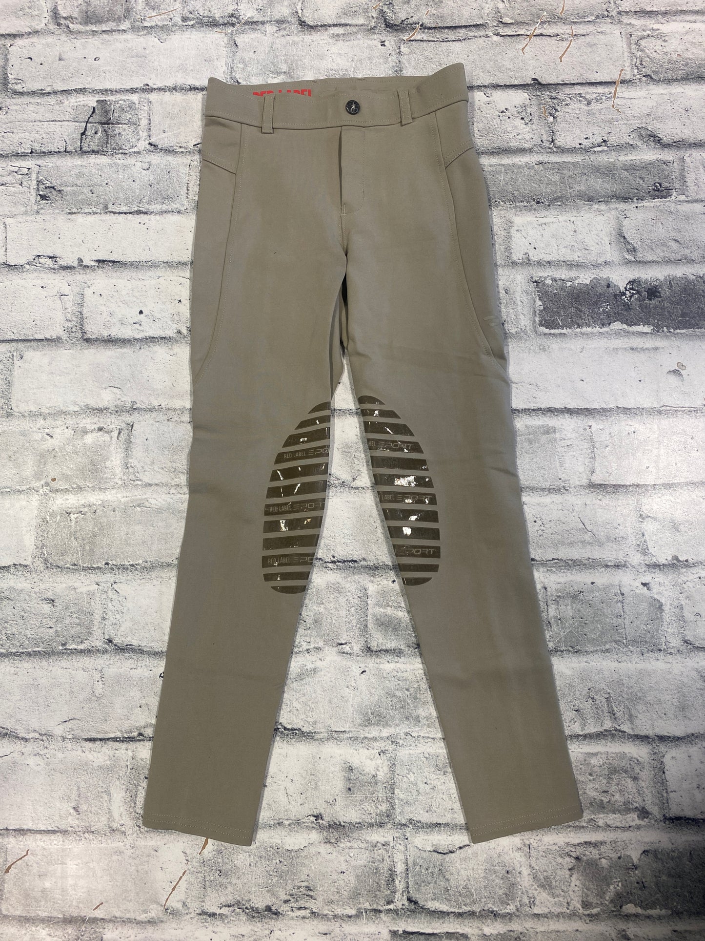 Elation Red Label KP Pull On Breeches Beige Childrens M