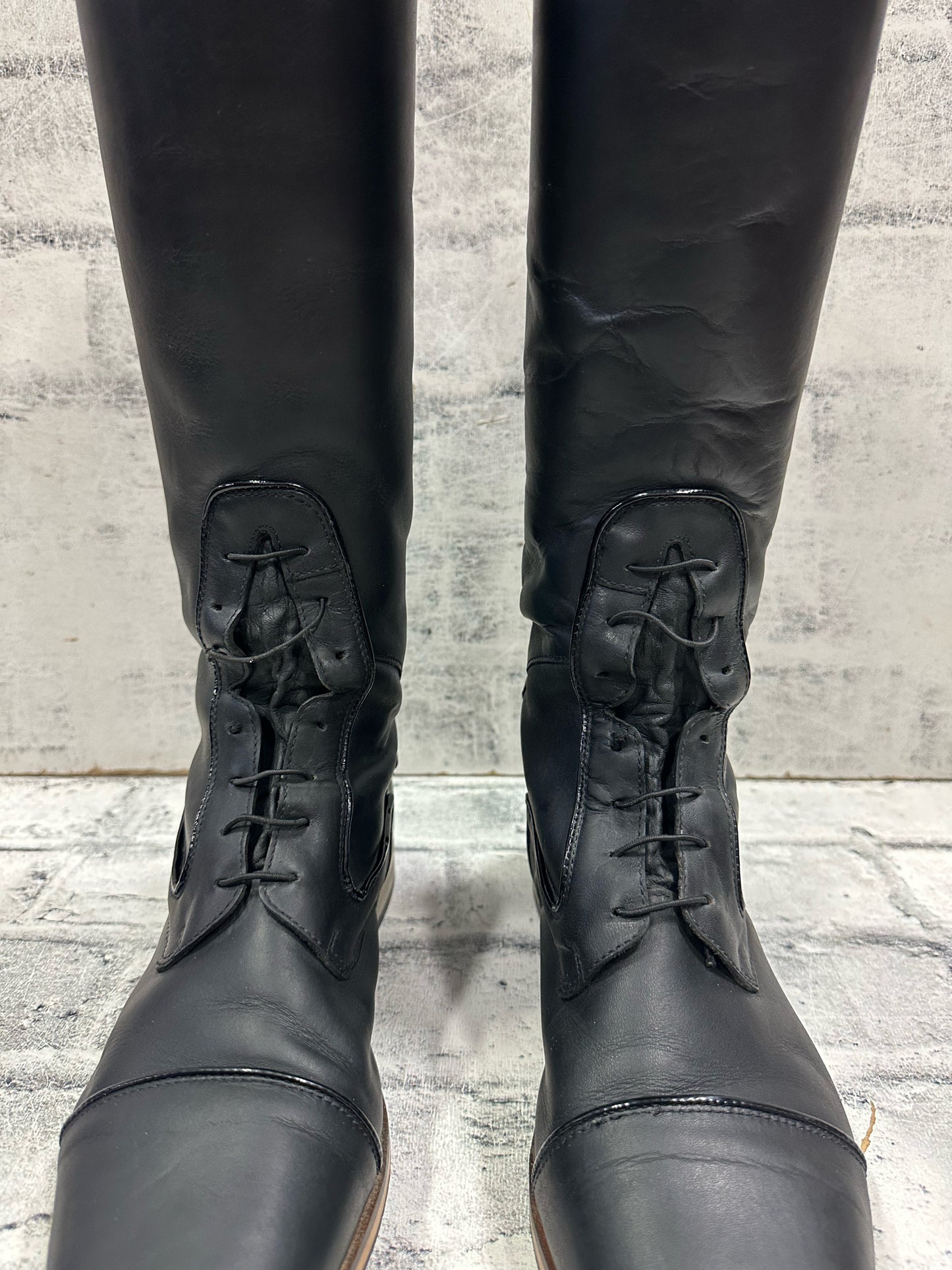 Cresendo Tall Boots Black 9.5 17" H 12" W