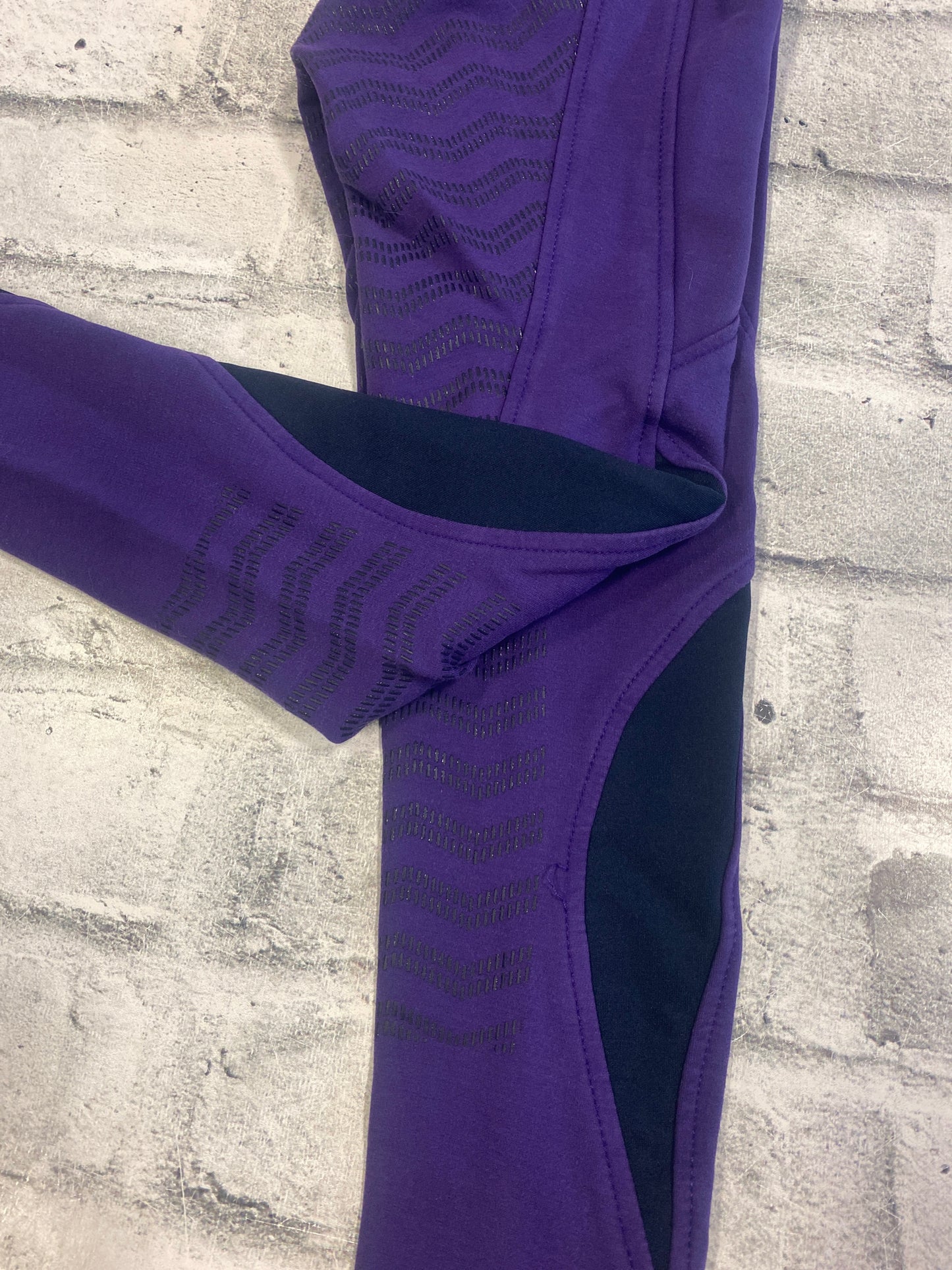 Elation Red Label FS Pull On Breeches Purple Childrens M