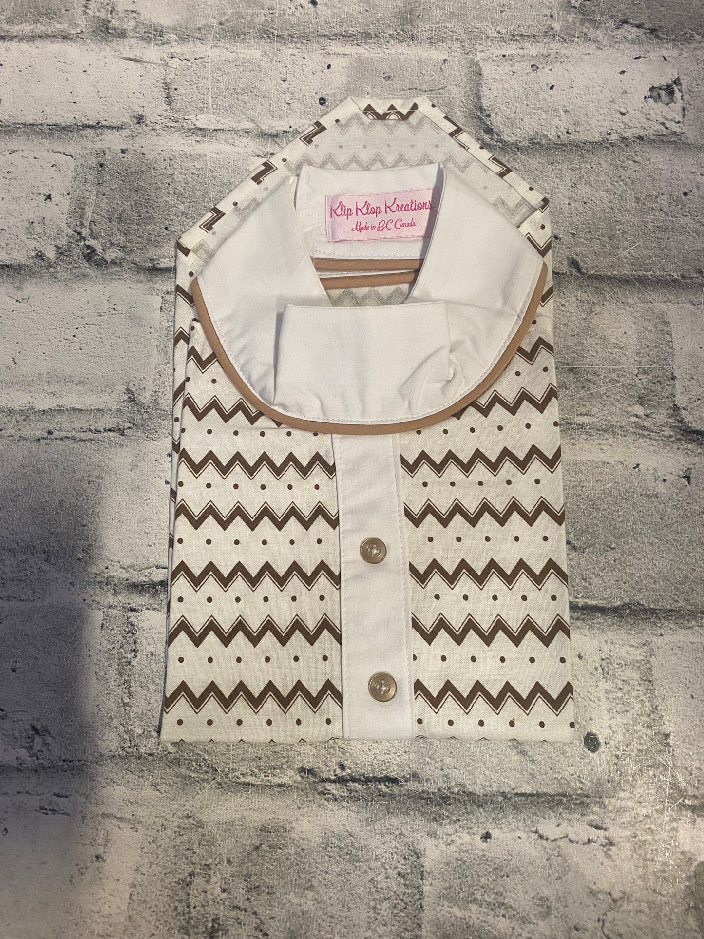 Klip Klop Kreations Patterned Dickie w/ Buttons
