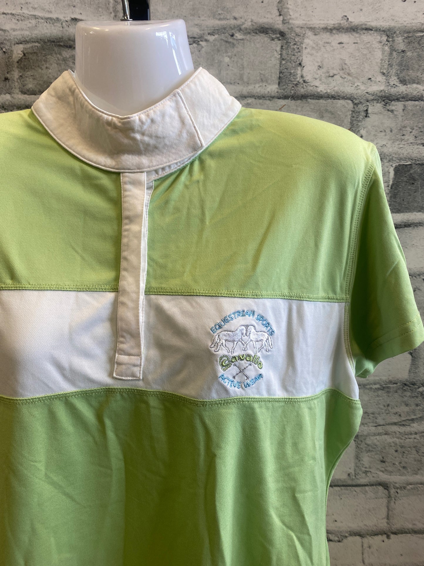 Cavallo SS Shirt Lime/White M