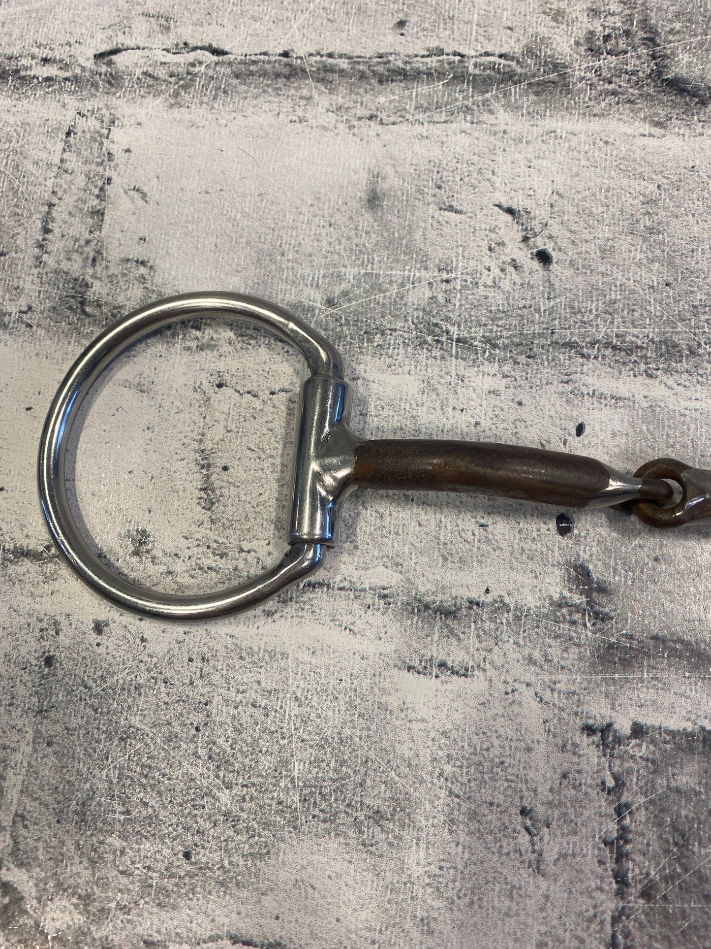 5" Fixed Ring Sweet Iron Snaffle