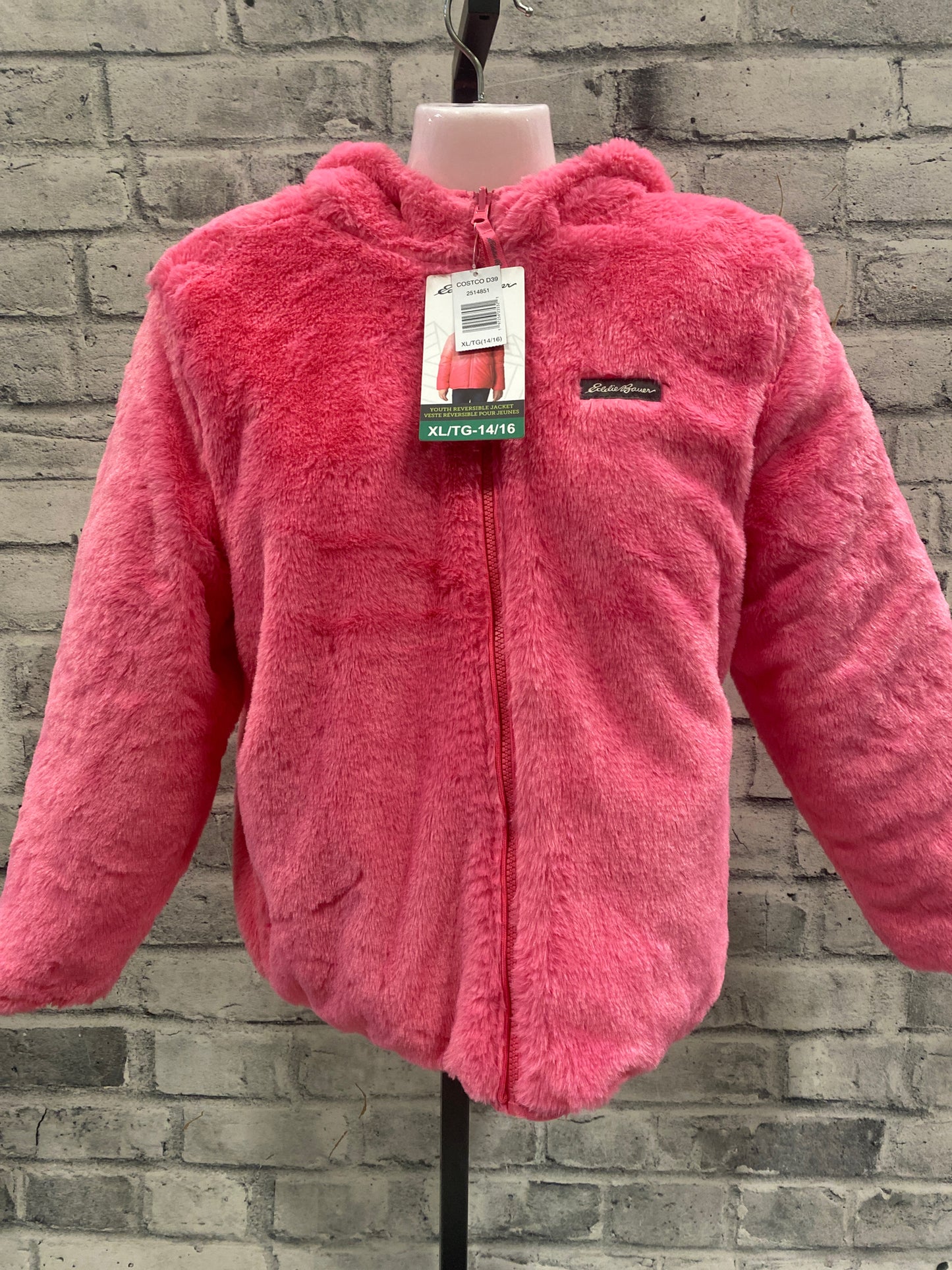 Eddie Bauer Reversible Jacket Pink Youth XL NEW