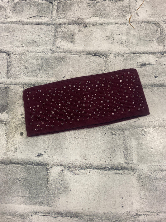 Schockemohle Crystal Headband Burgundy
